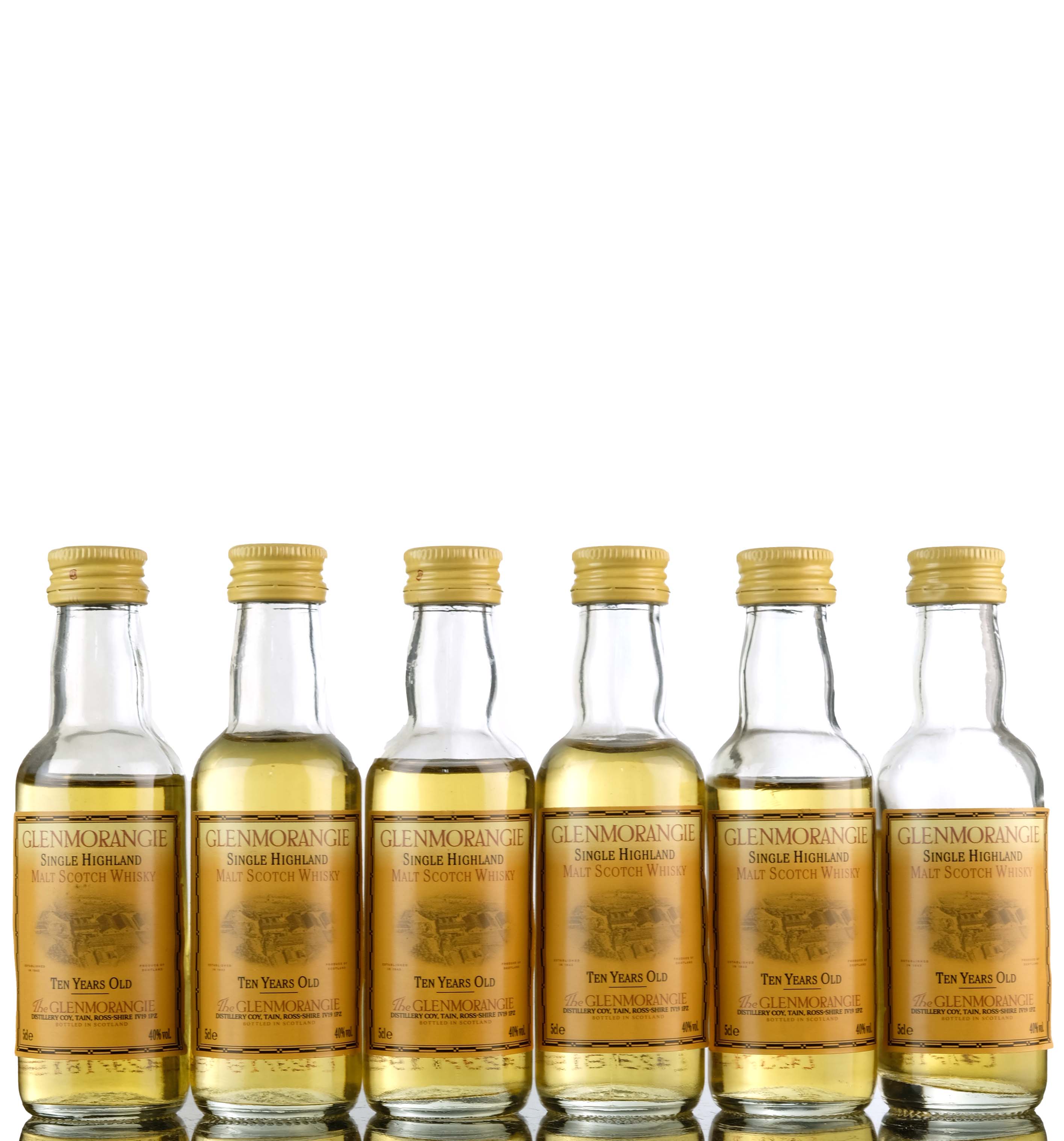 6 x Glenmorangie 10 Year Old - Miniatures