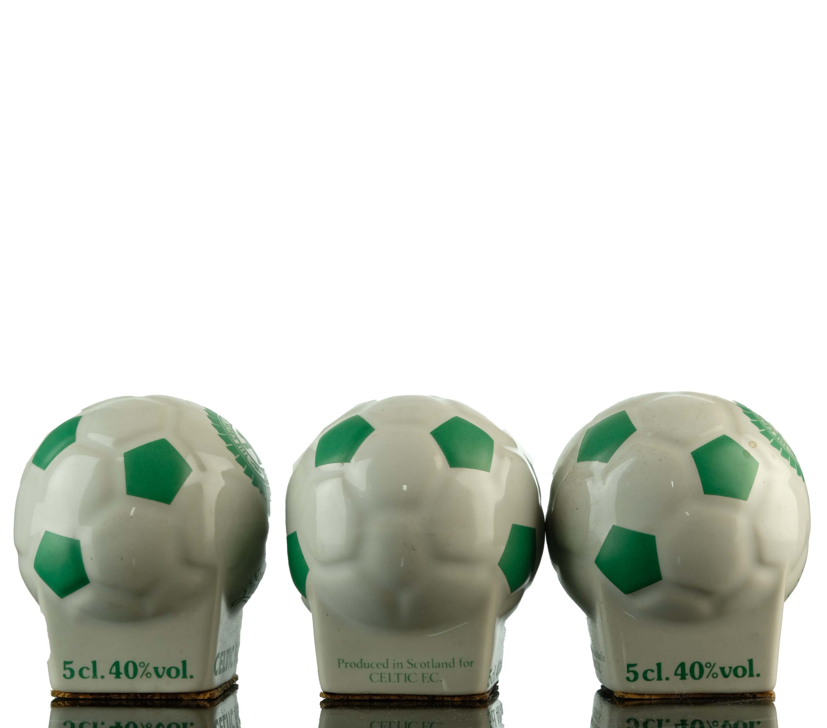 3 x Celtic FC Ceramic Miniatures