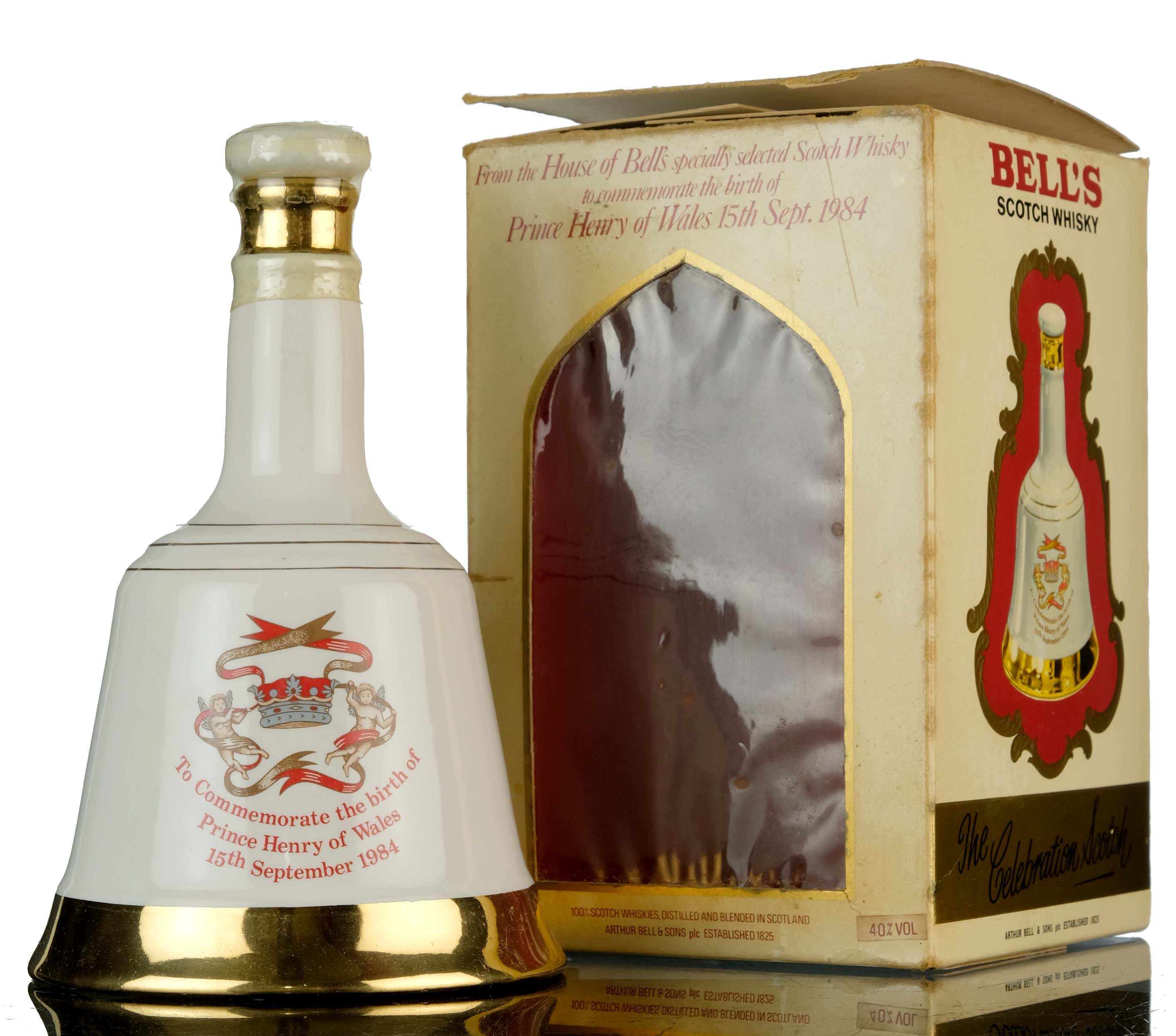 Bells Commemorate Decanter - The Birth Of Prince Henry Of Wales 1984