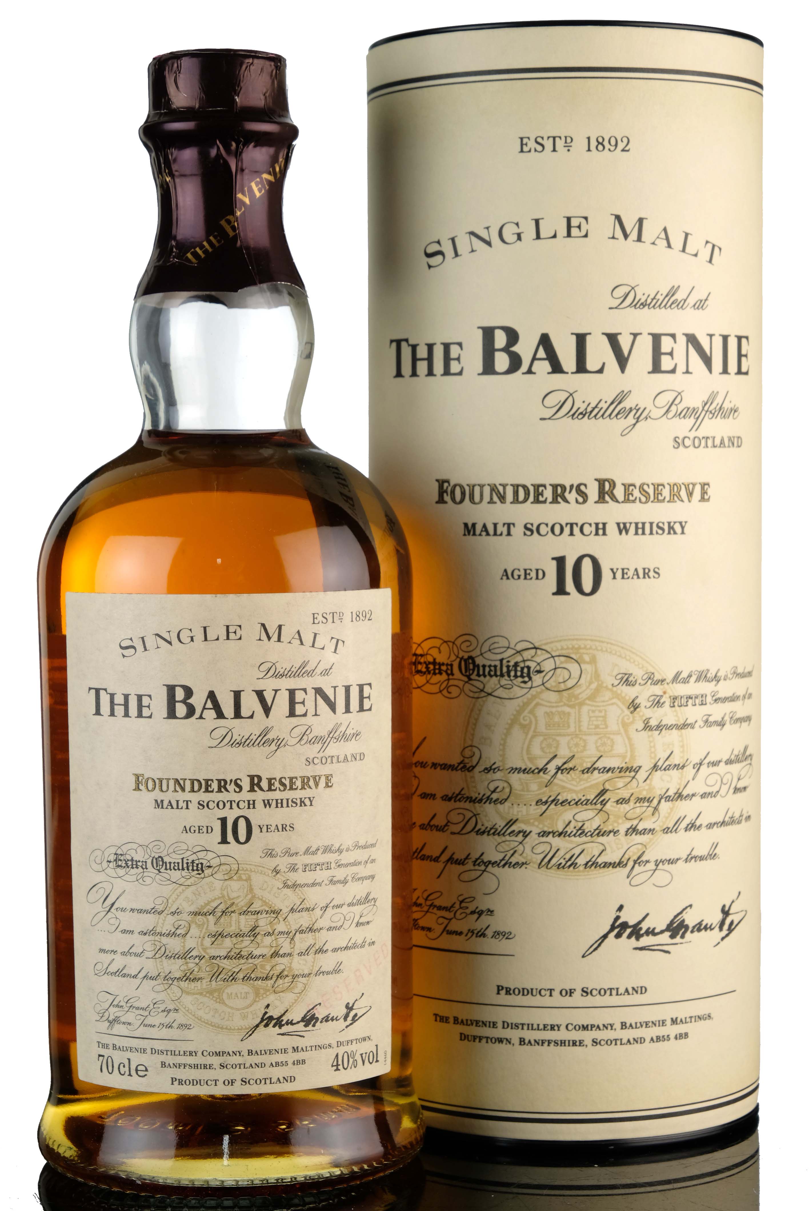 Balvenie 10 Year Old - Founders Reserve - Charity Auction Zero Buyers Fees