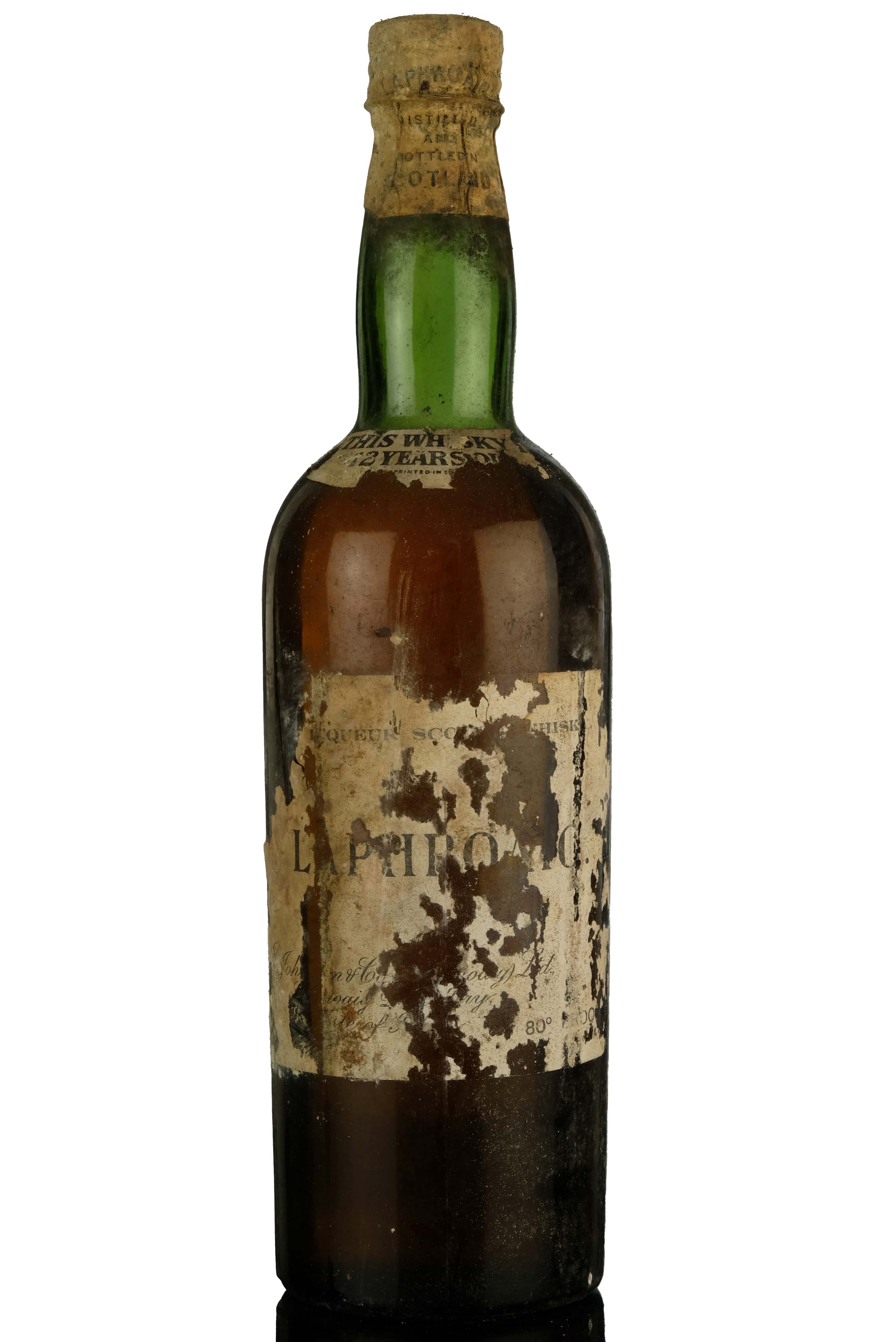 Laphroaig 12 Year Old - Old Liqueur Scotch Whisky - 1950s