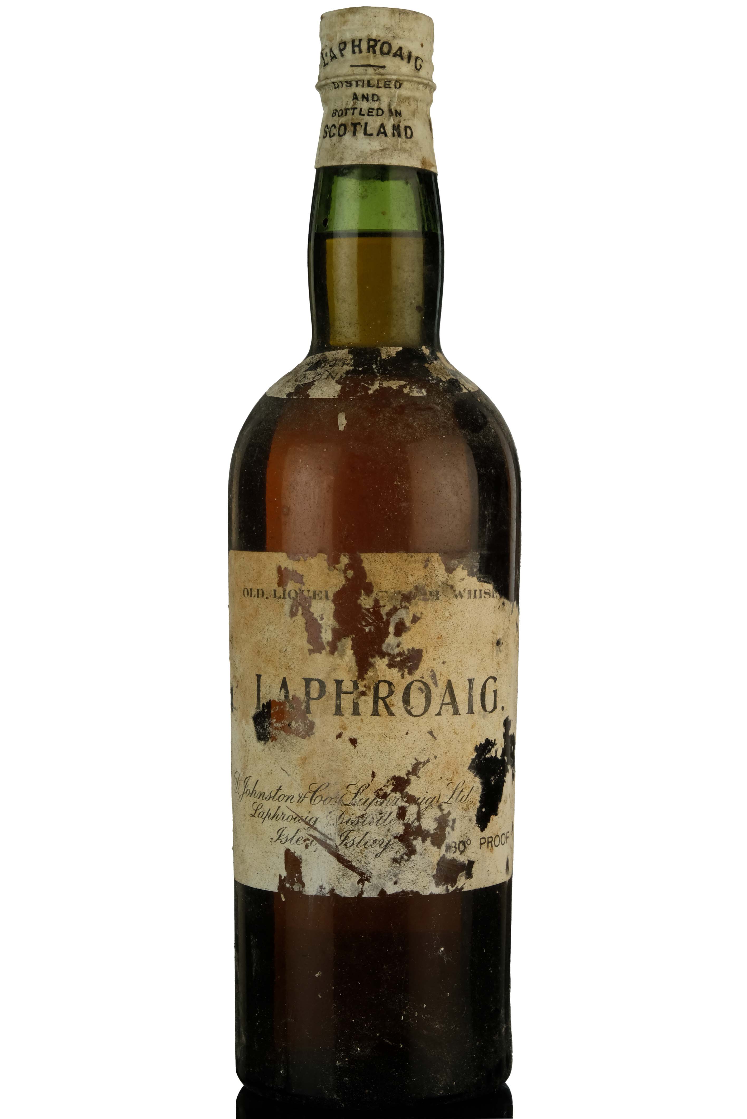 Laphroaig 12 Year Old - Old Liqueur Scotch Whisky - 1950s