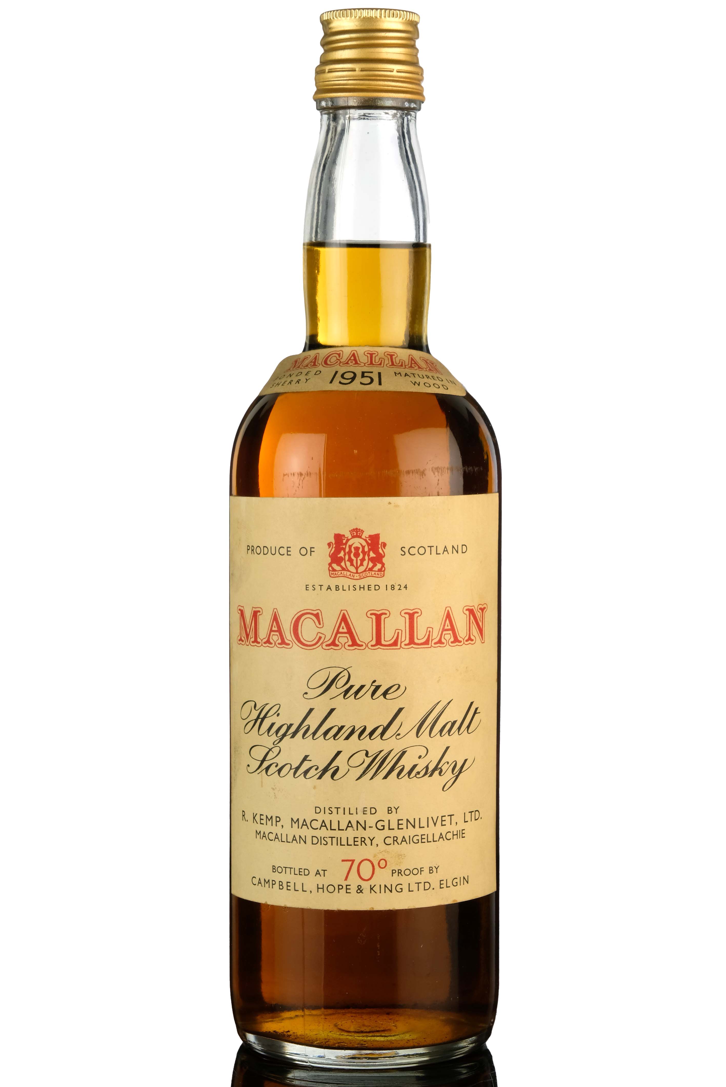 Macallan 1951 - Campbell Hope & King - Early 1960s