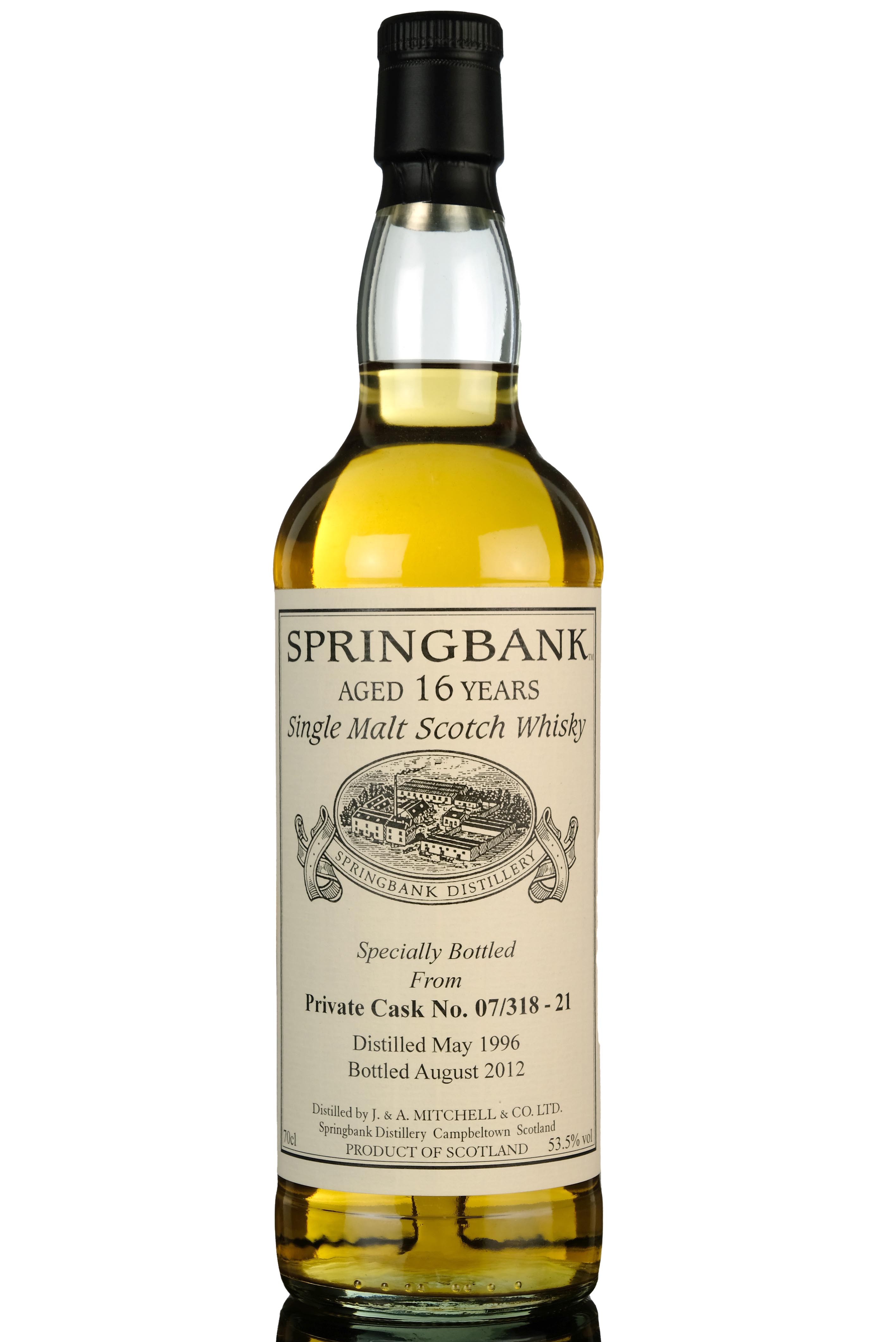 Springbank 1996-2012 - 16 Year Old - Private Single Cask 07/318-21