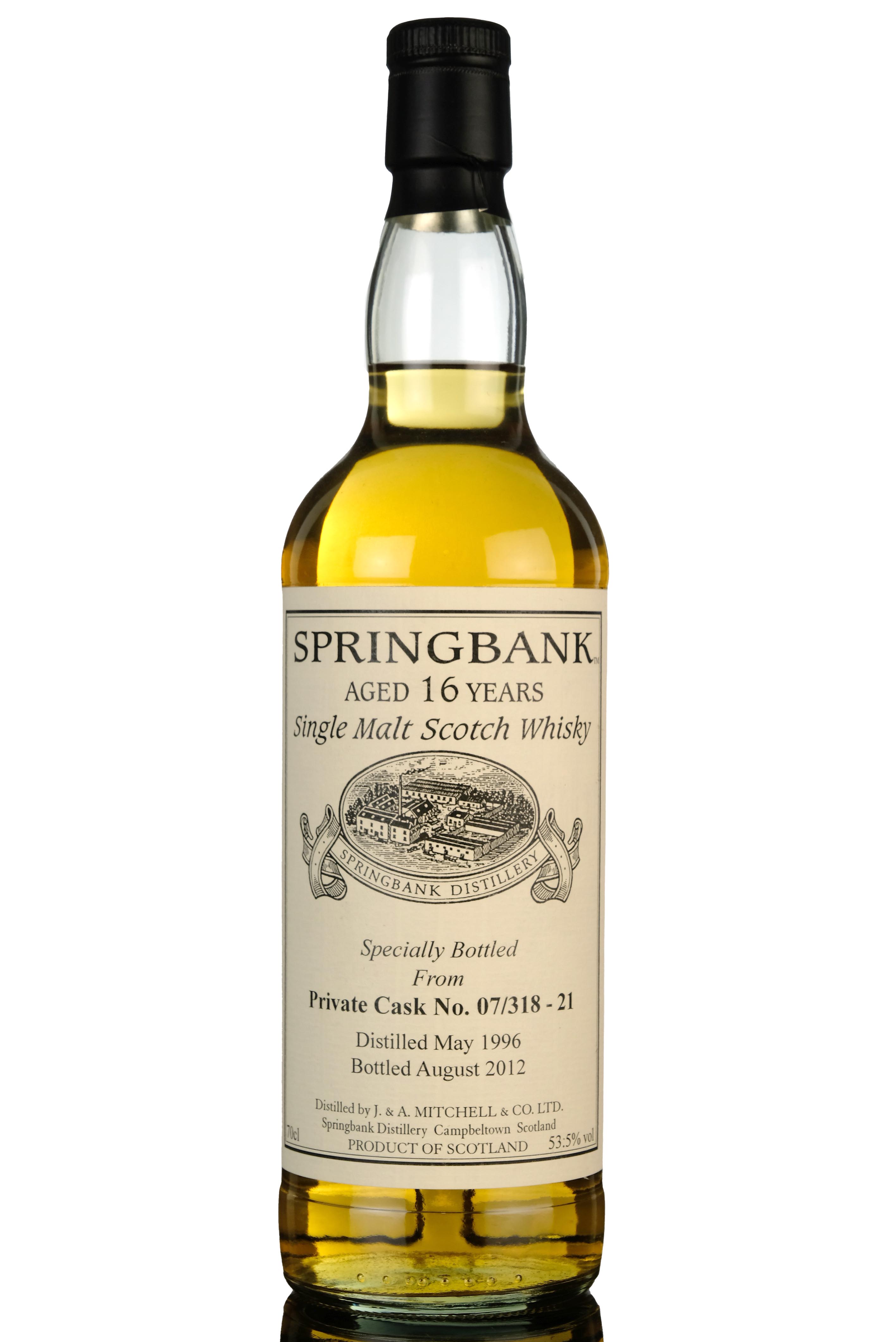 Springbank 1996-2012 - 16 Year Old - Private Single Cask 07/318-21