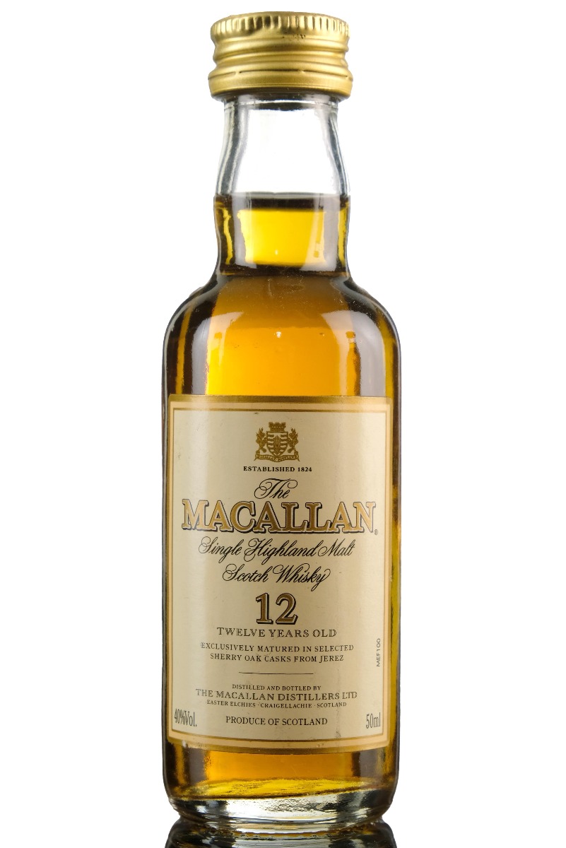 Macallan 12 Year Old Miniature