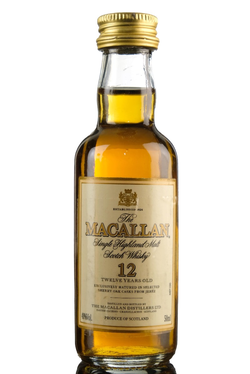 Macallan 12 Year Old Miniature