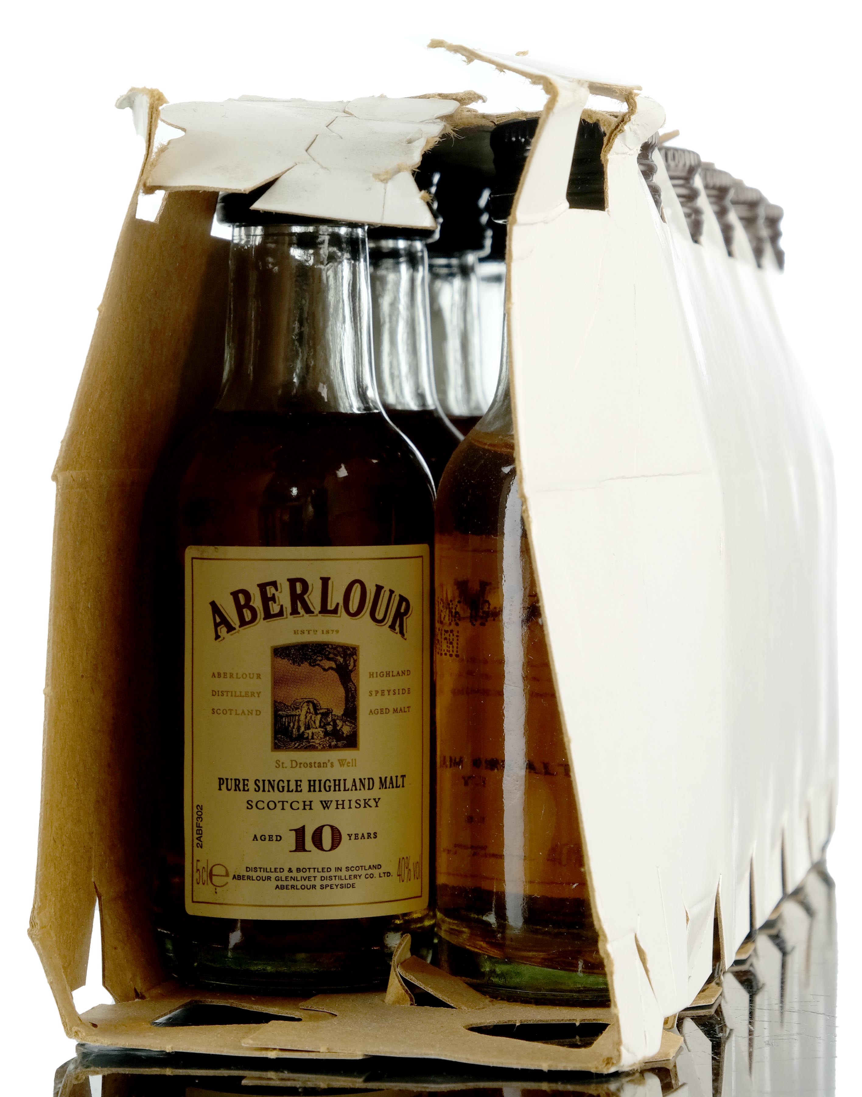 10 x Aberlour 10 Year Old - Miniatures