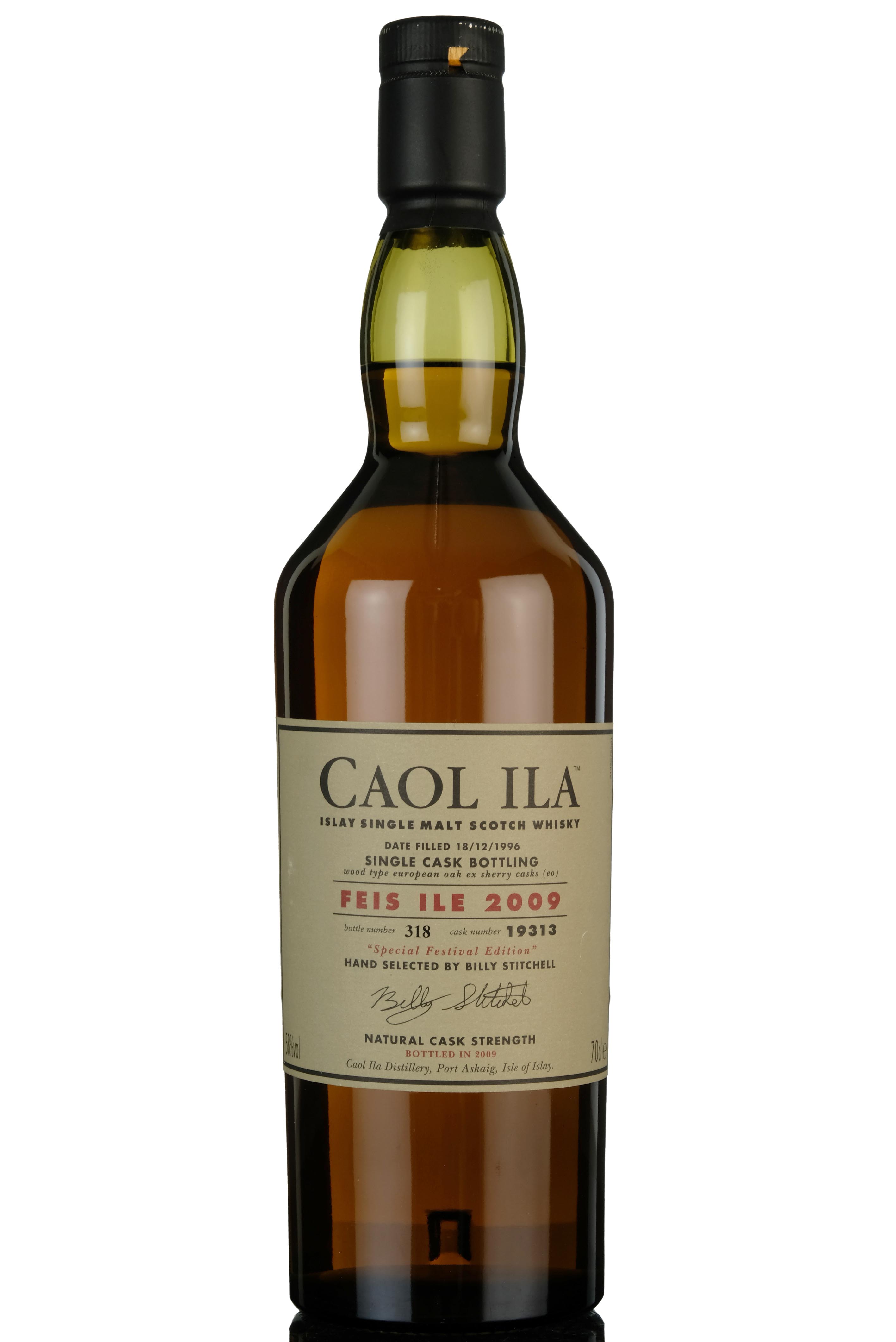 Caol Ila 1996 - Festival 2009 - Single Cask 19313