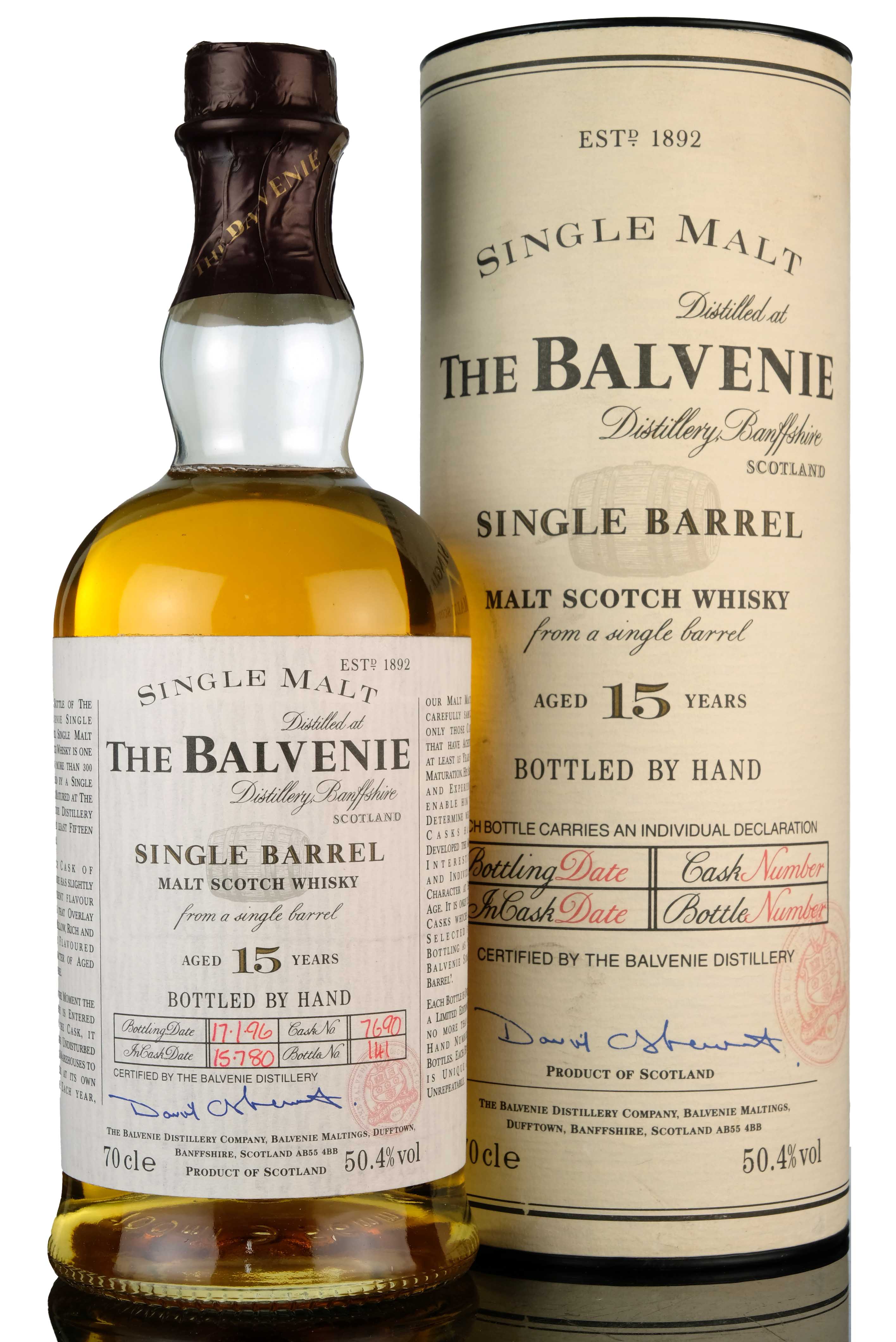 Balvenie 1980-1996 - 15 Year Old - Single Barrel 7690