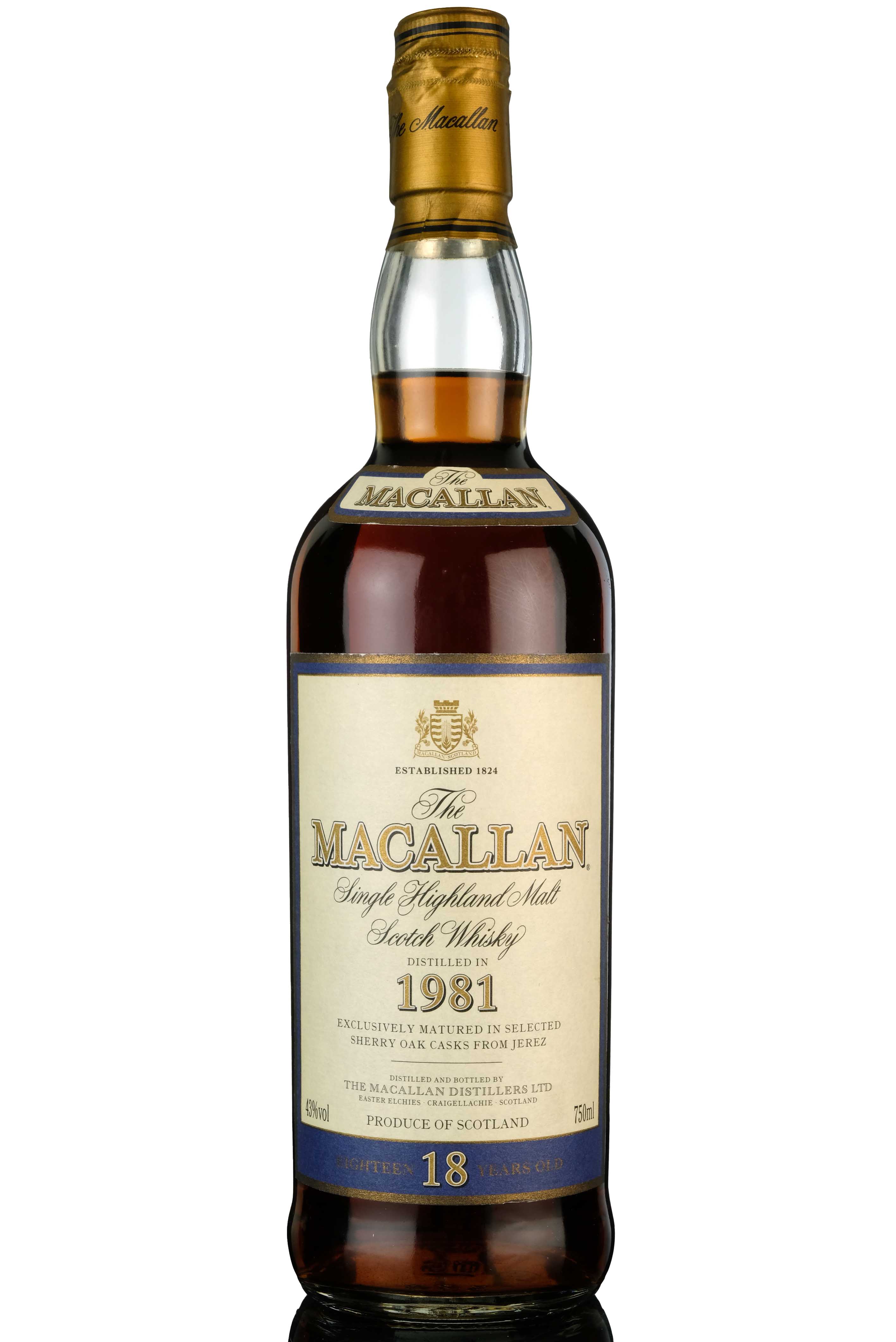 Macallan 1981 - 18 Year Old - Sherry Cask