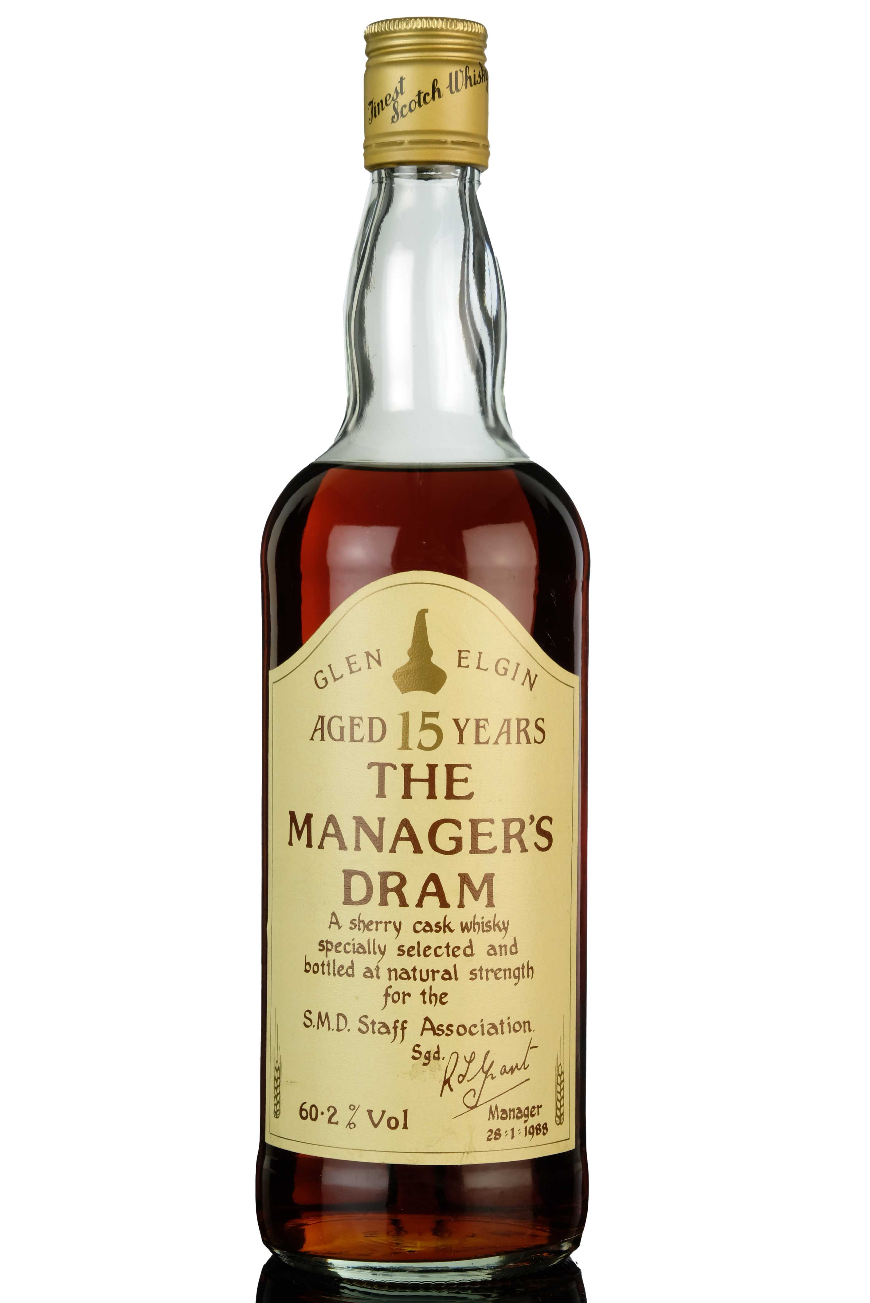 Glen Elgin 15 Year Old - Managers Dram 1988