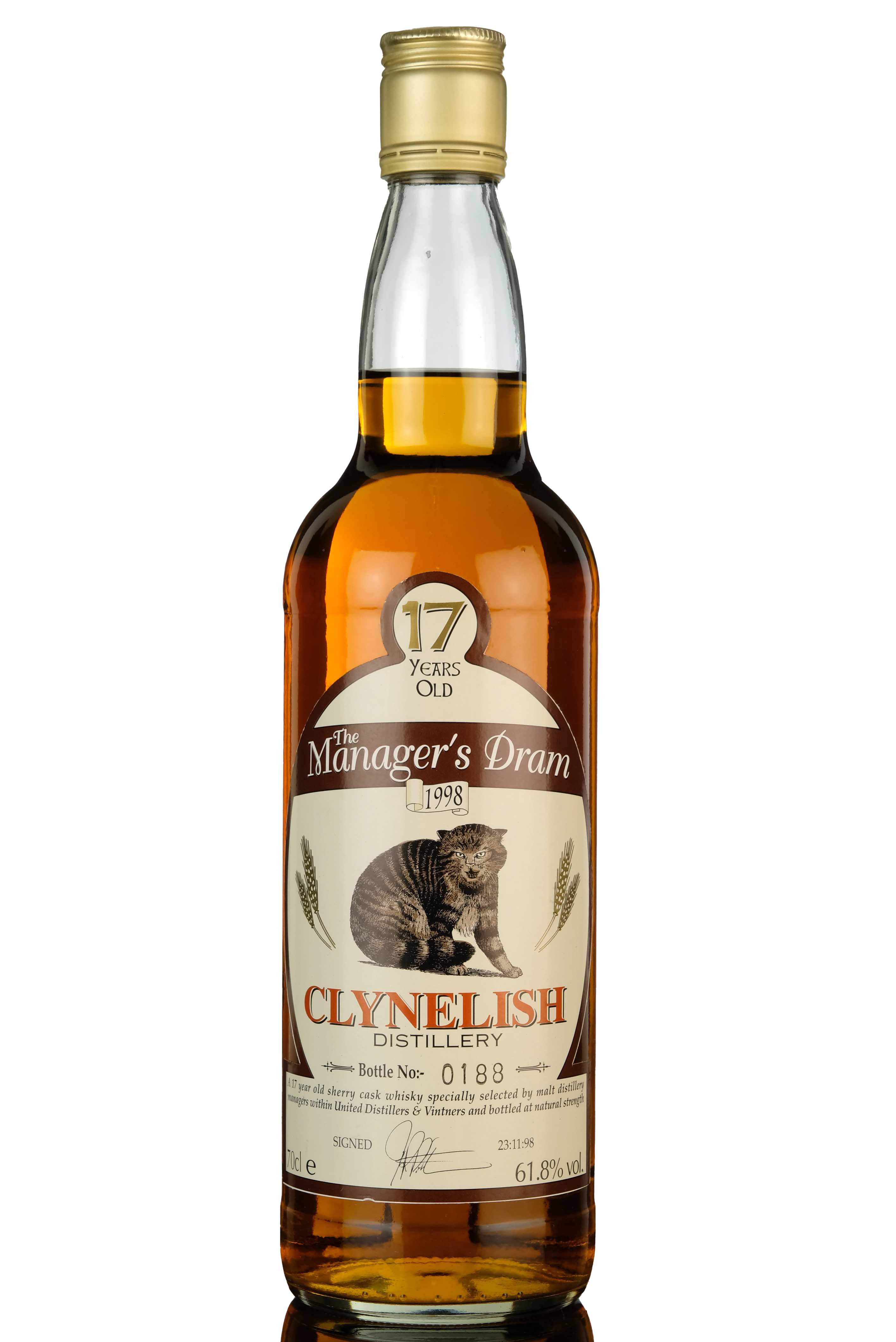 Clynelish 17 Year Old - Managers Dram 1998
