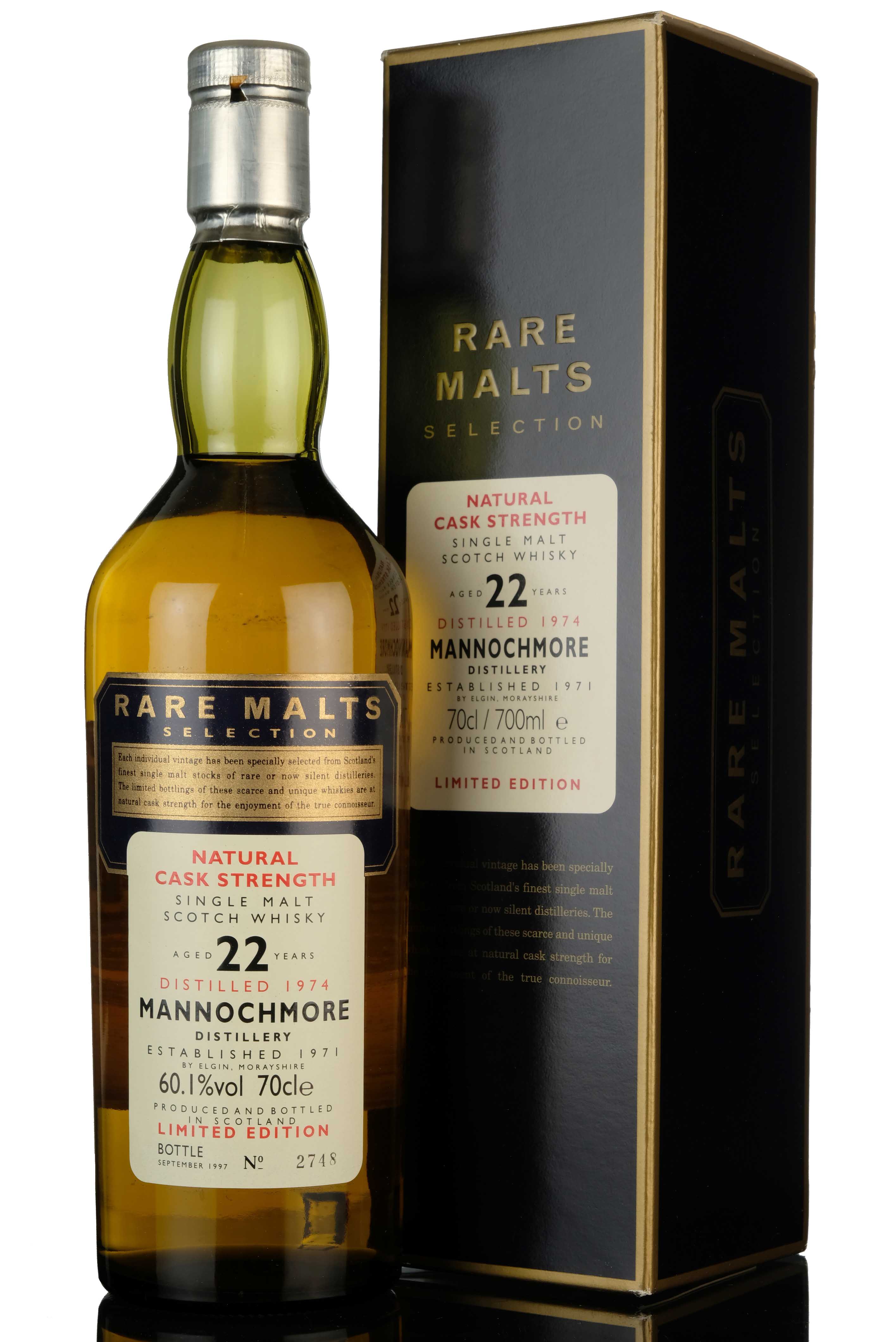 Mannochmore 1974-1997 - 22 Year Old - Rare Malts 60.1%