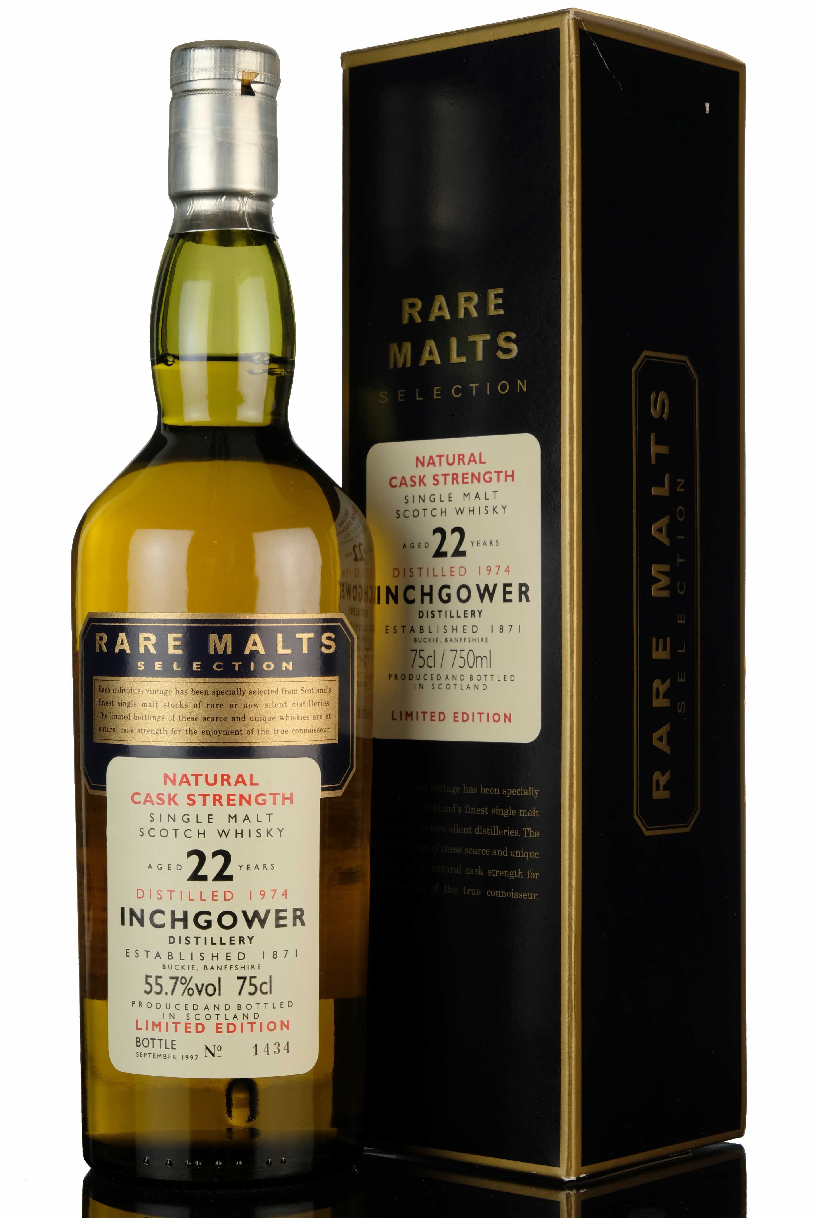 Inchgower 1974-1997 - 22 Year Old - Rare Malts 55.7%