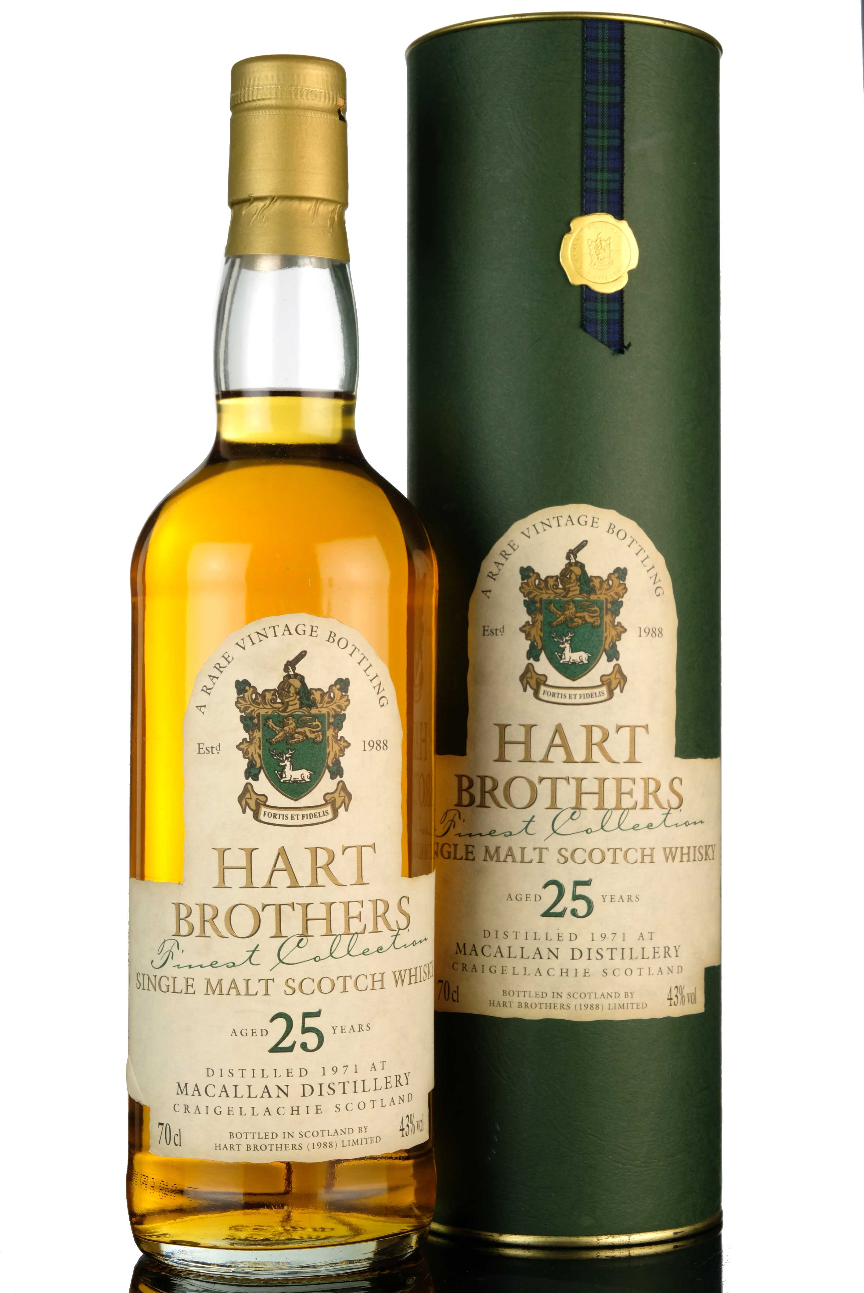 Macallan 1971 - 25 Year Old - Hart Brothers - Finest Collection