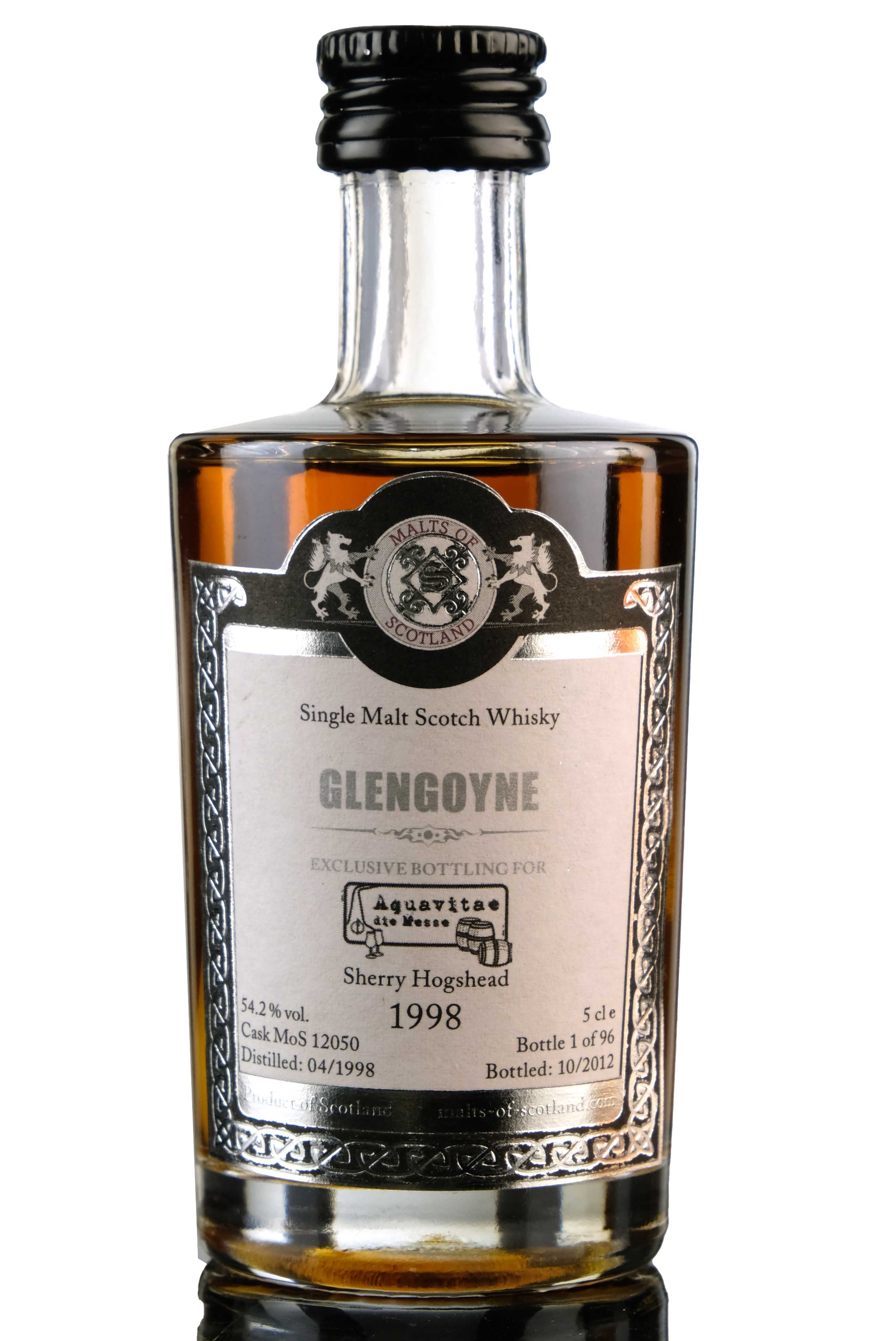 Glengoyne 1998-2012 - Single Cask 12050 - Malts Of Scotland Miniature