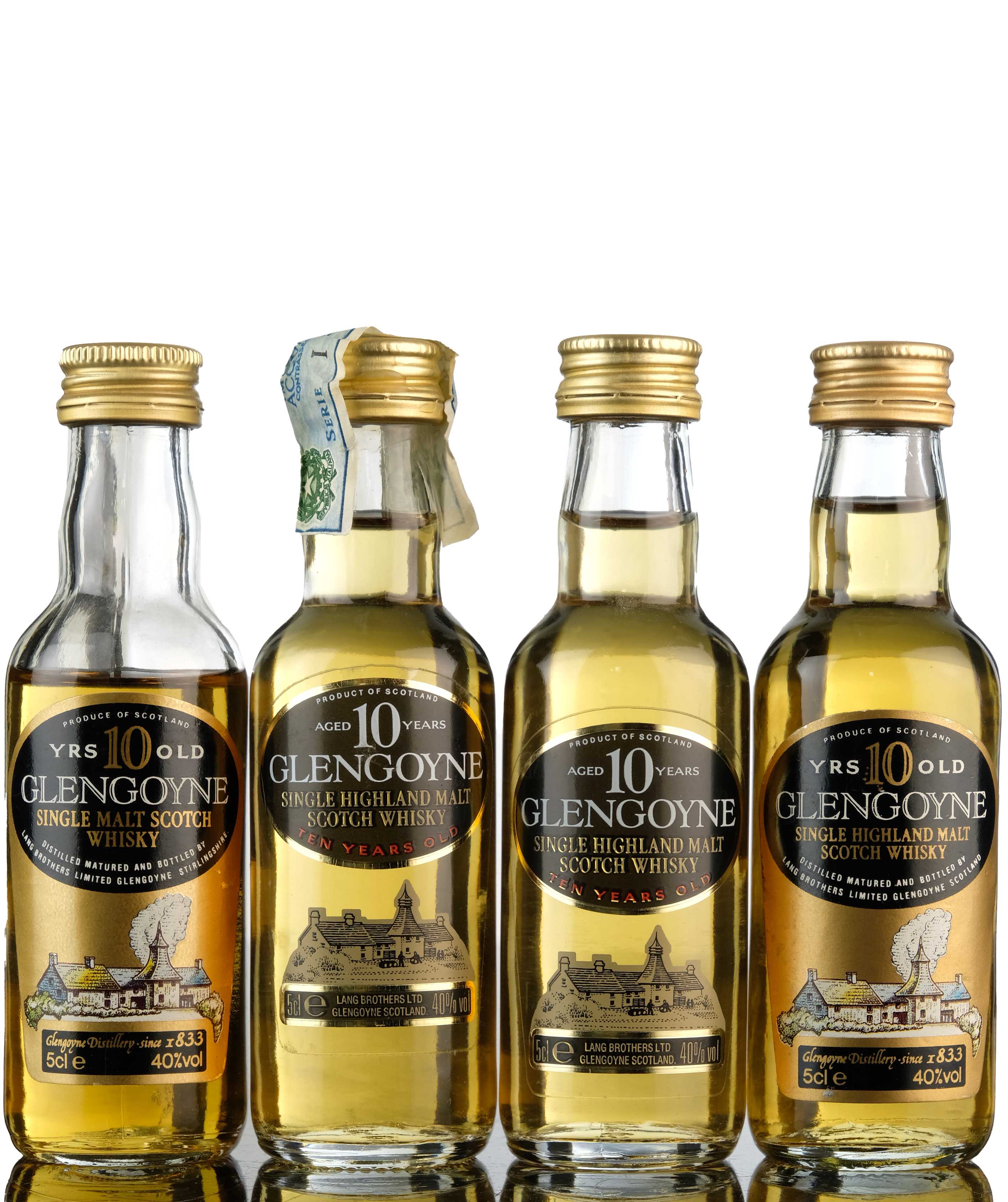 4 x Glengoyne 10 Year Old Miniatures