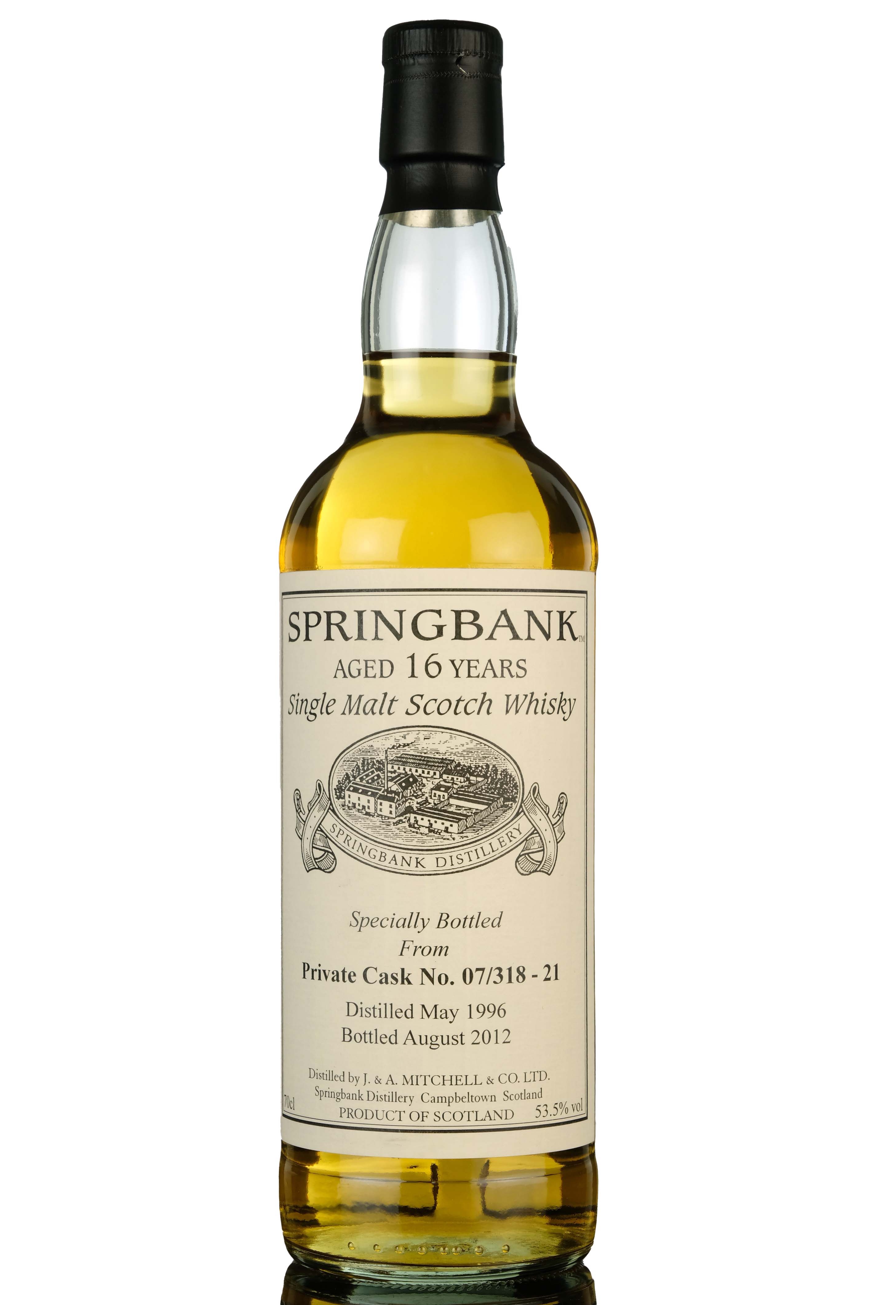 Springbank 1996-2012 - 16 Year Old - Private Single Cask 07/318-21