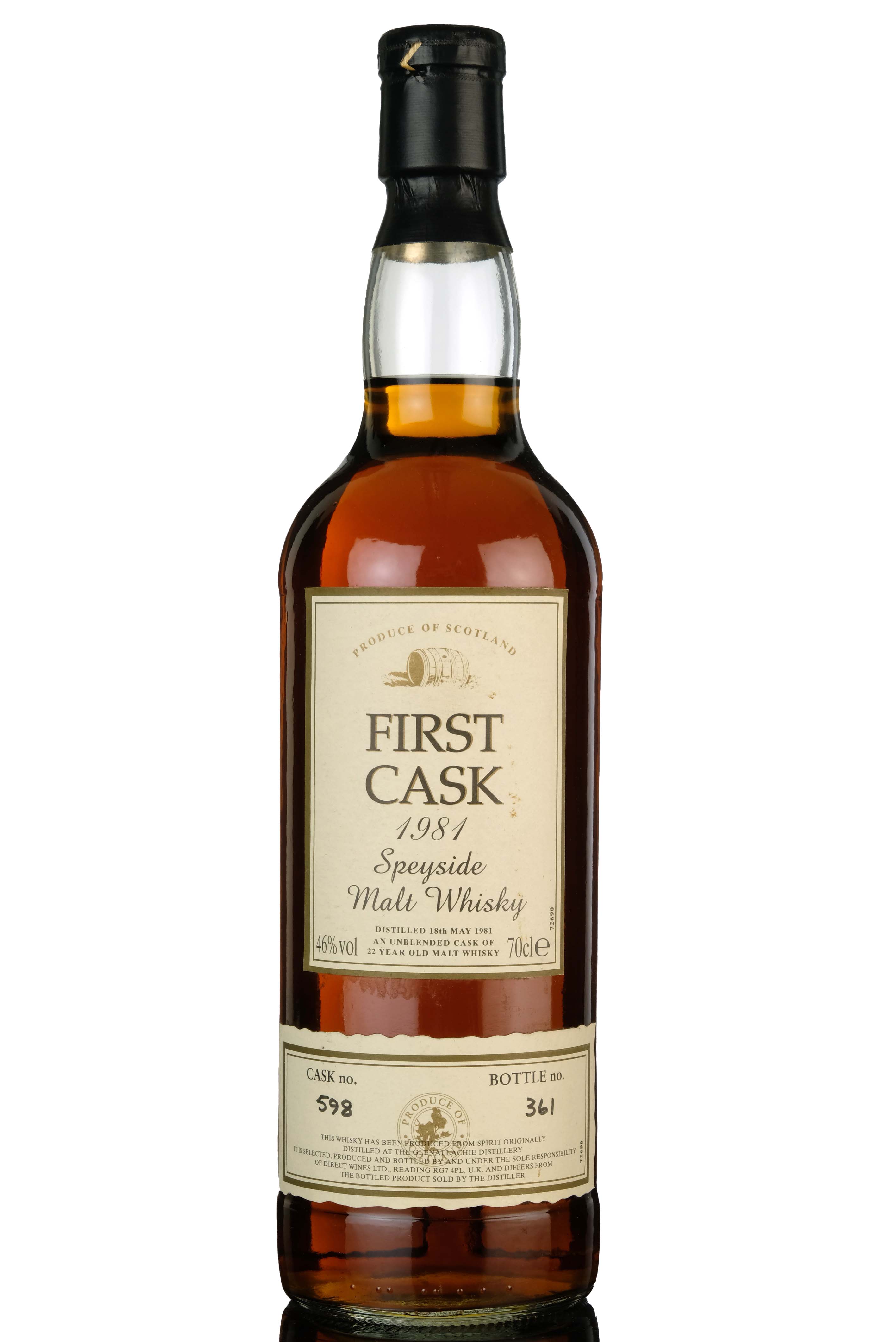 Glenallachie 1981 - 22 Year Old - First Cask 598