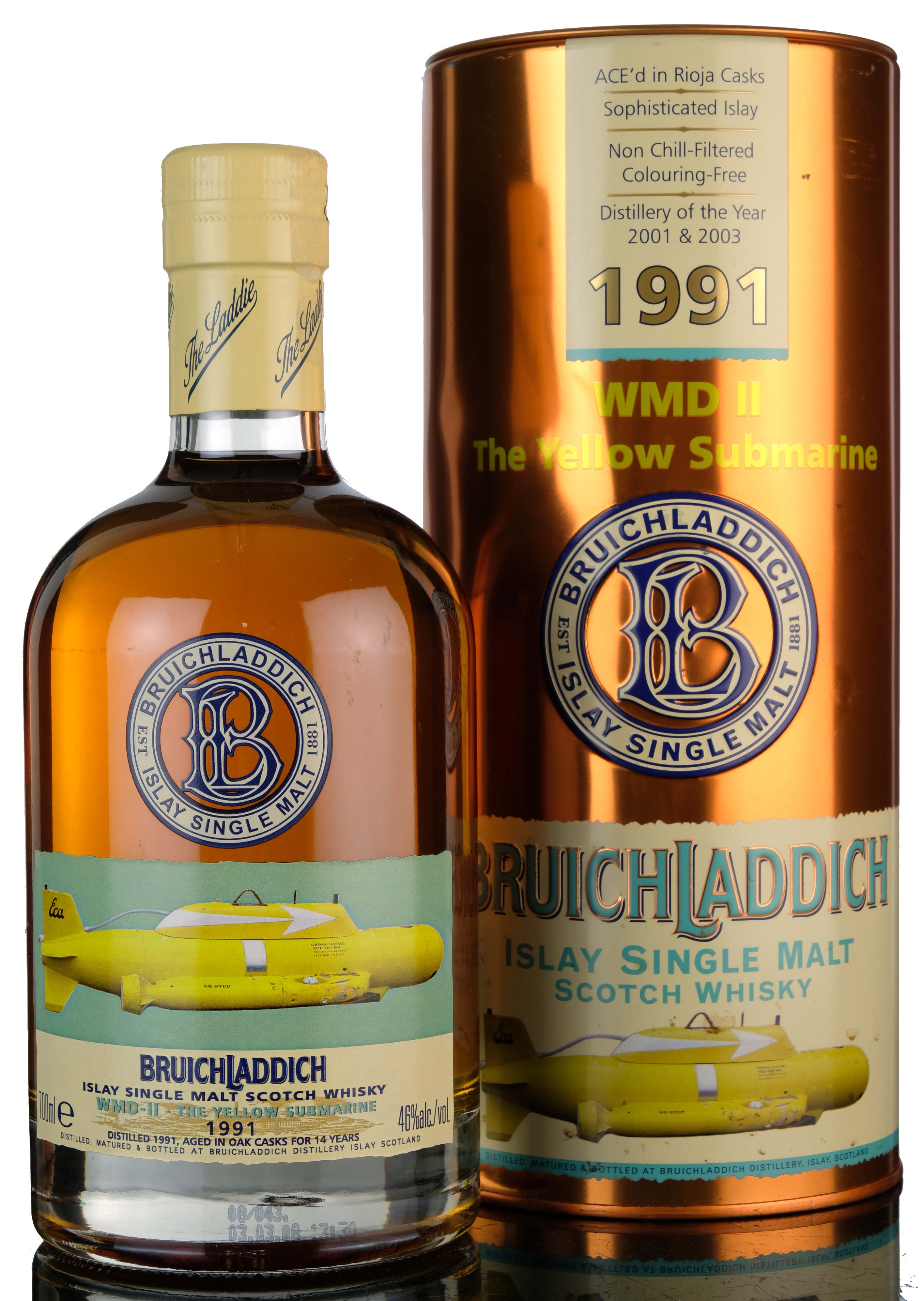 Bruichladdich 1991 - Yellow Submarine - WMD 2