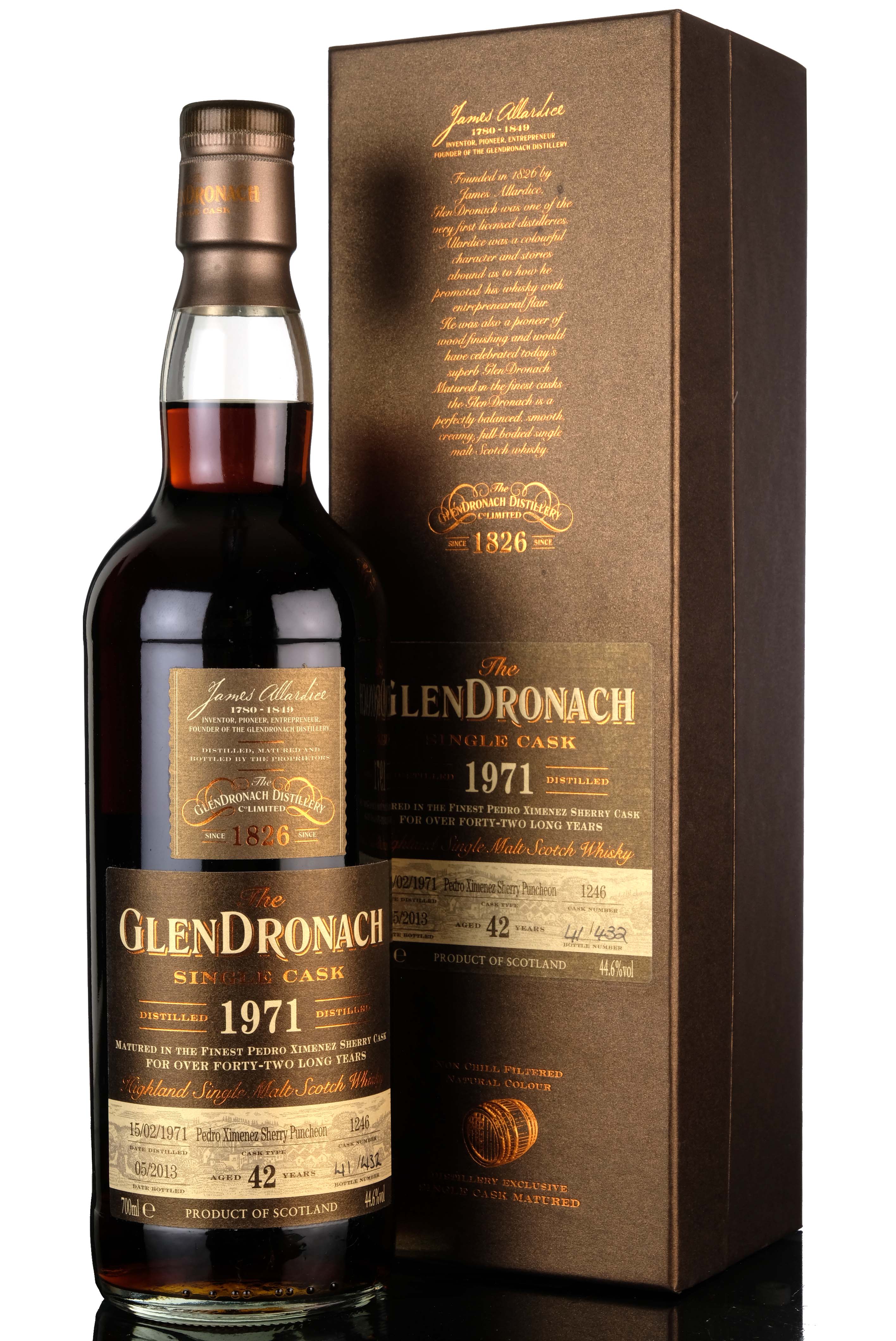 Glendronach 1971-2013 - 42 Year Old - Single Cask 1246 - Batch 8