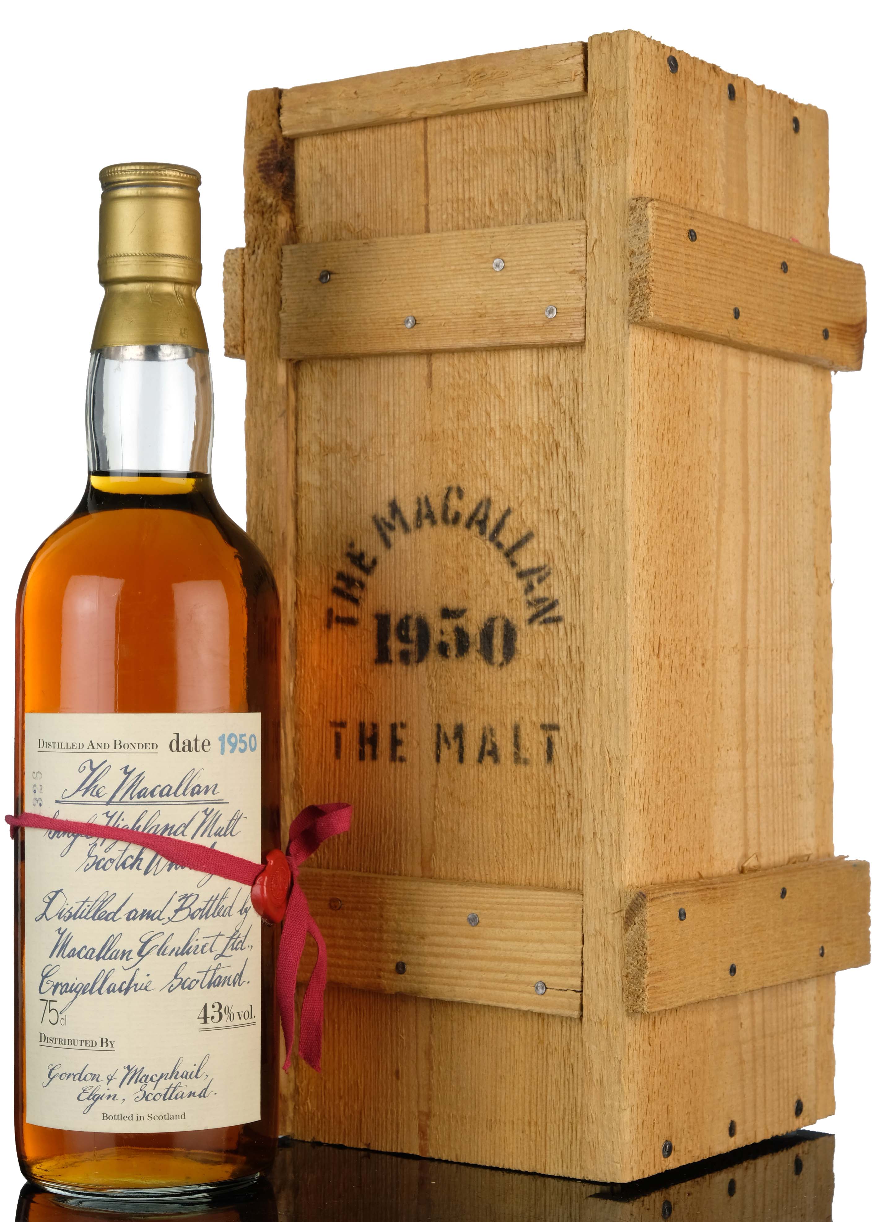 Macallan 1950 - Gordon & MacPhail - Handwritten Label