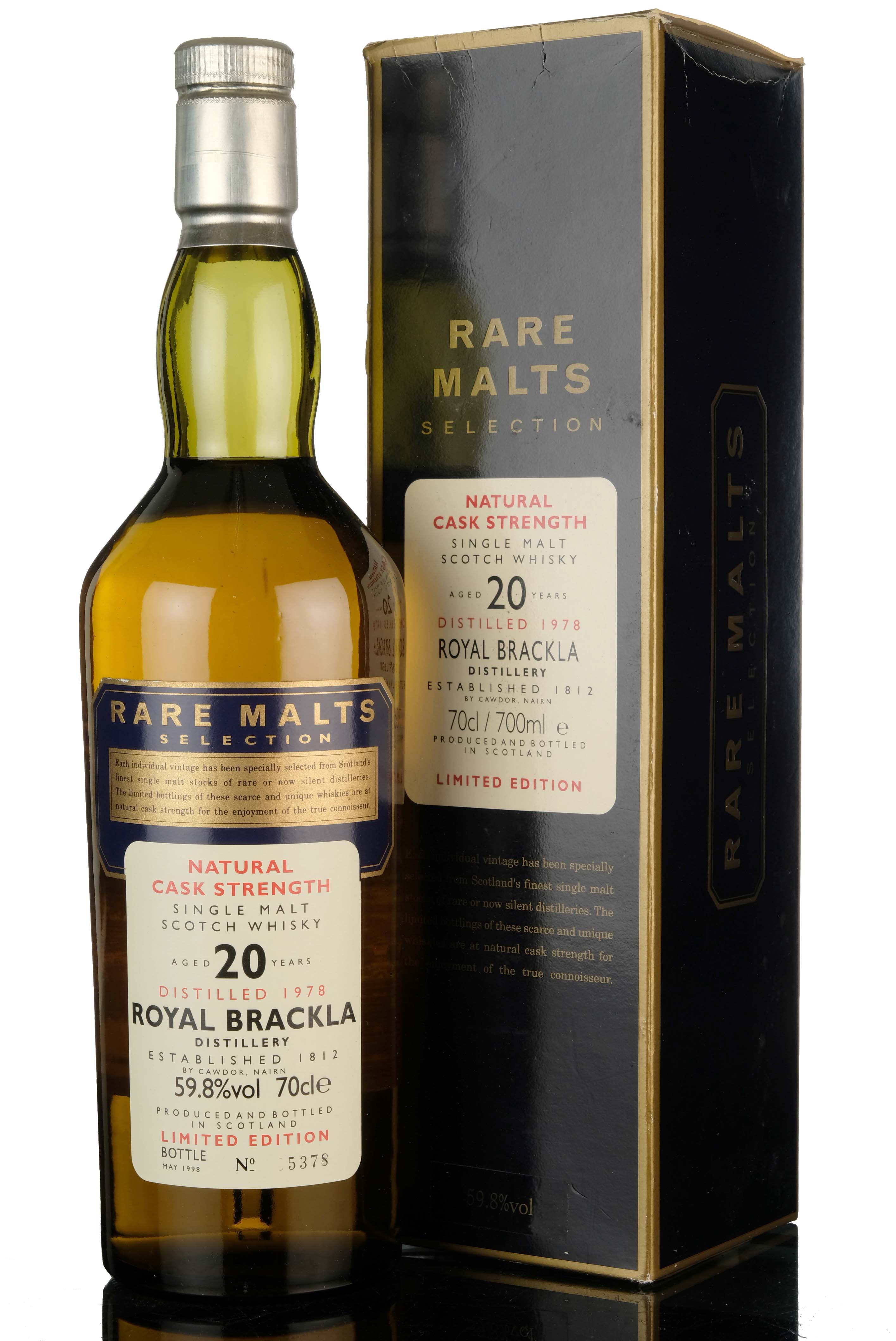 Royal Brackla 1978-1998 - 20 Year Old - Rare Malts 59.8%