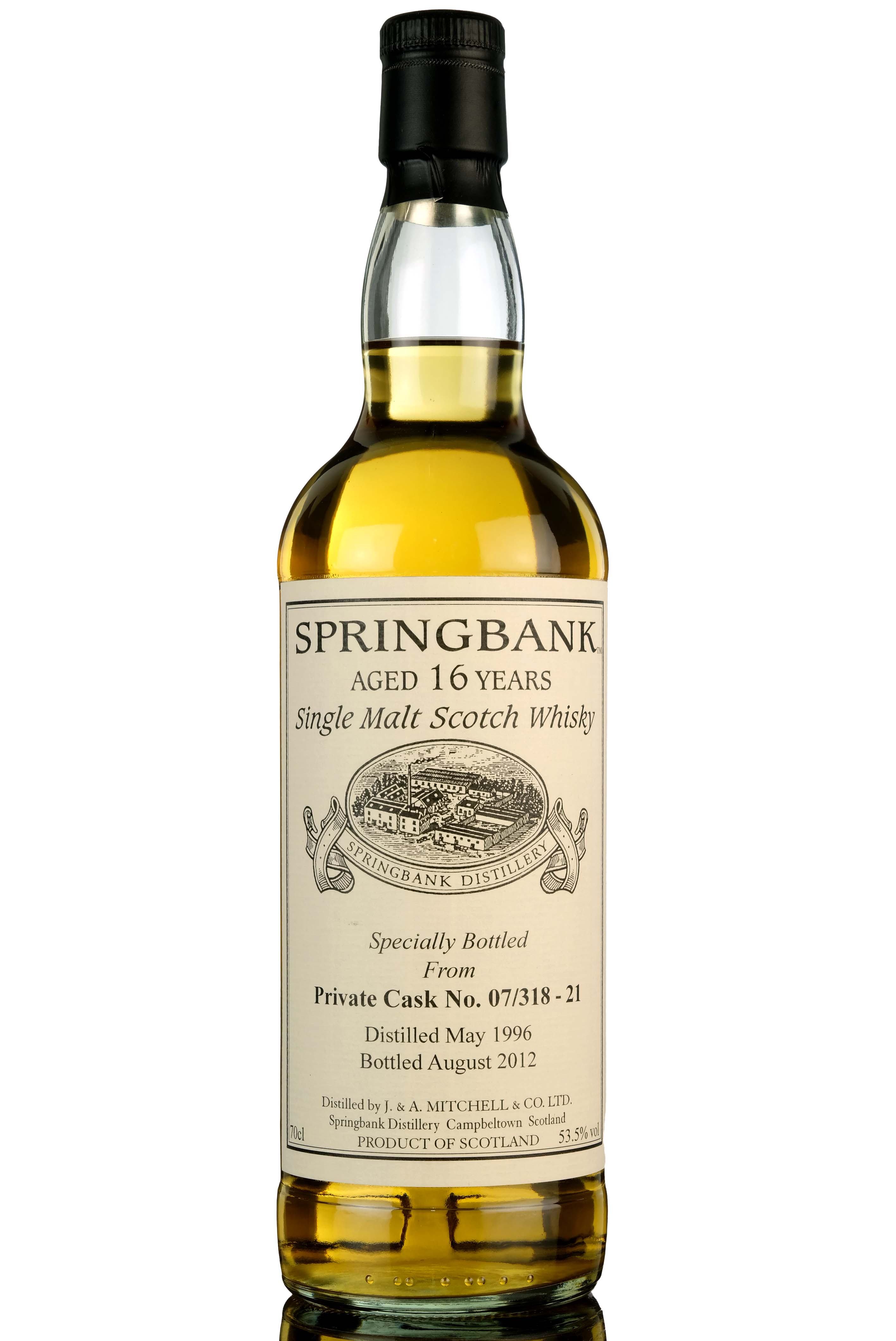 Springbank 1996-2012 - 16 Year Old - Private Single Cask 07/318-21