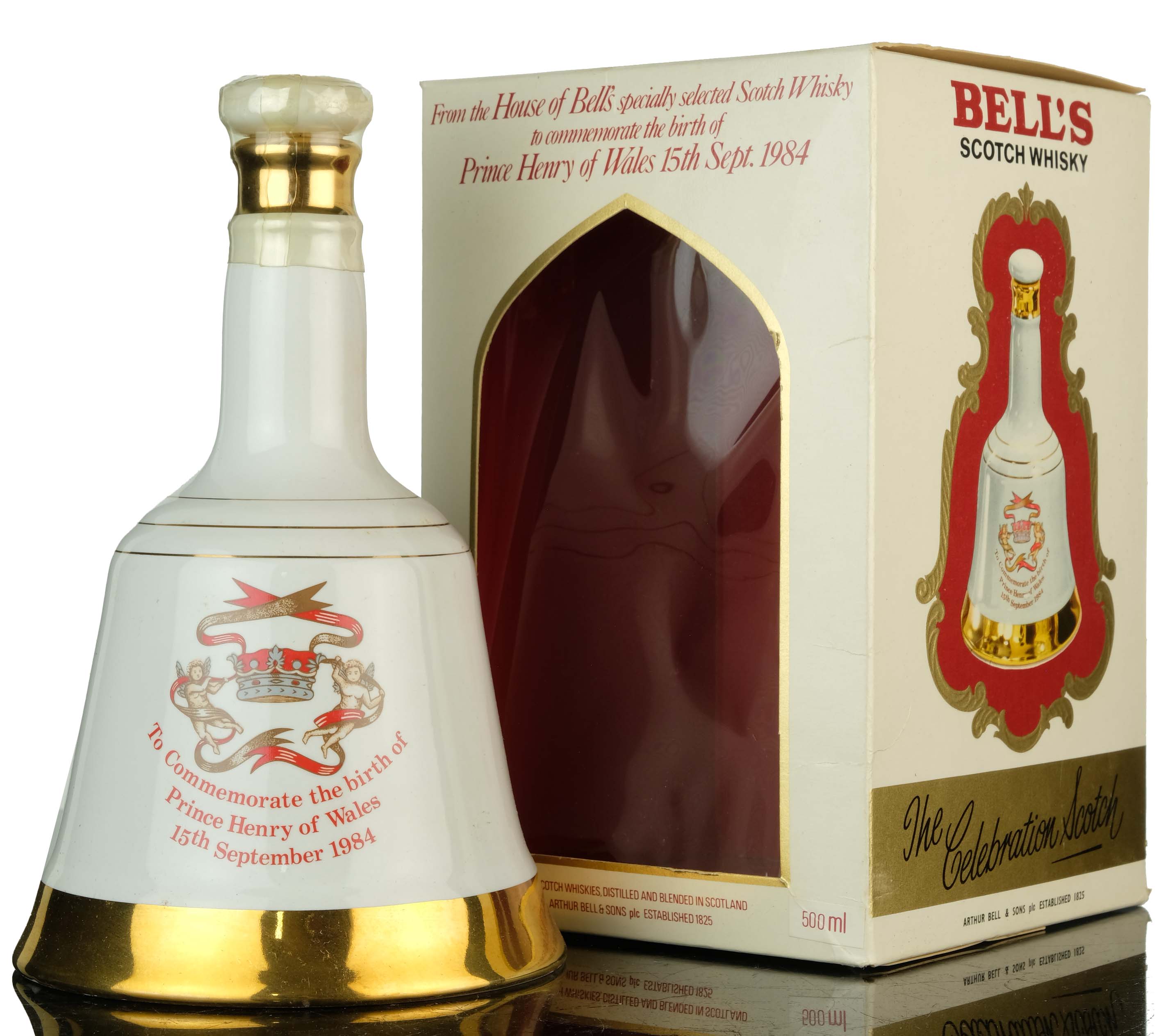 Bells Commemorate Decanter - The Birth Of Prince Henry Of Wales 1984