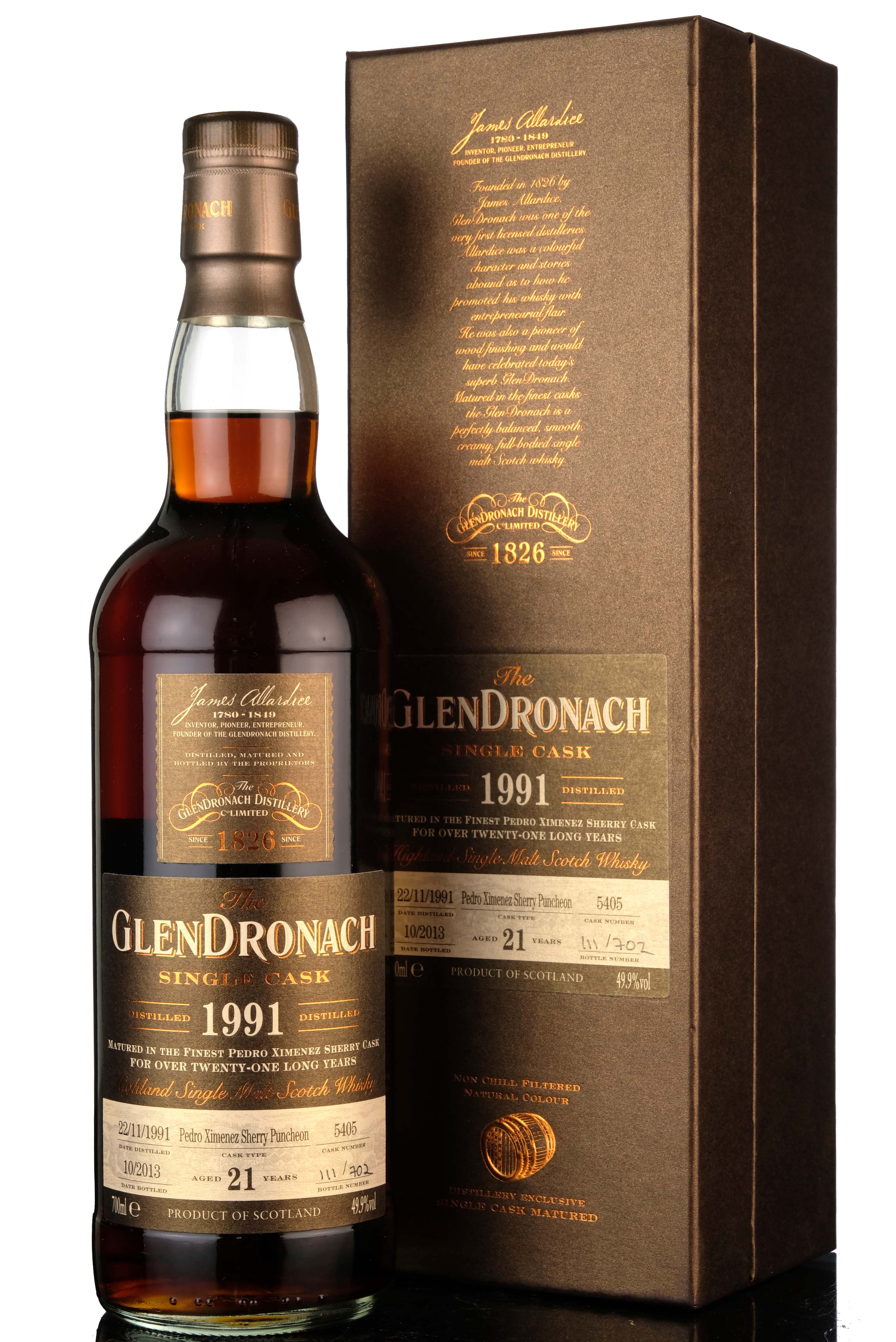 Glendronach 1991-2013 - 21 Year Old - Single Cask 5405 - Batch 9