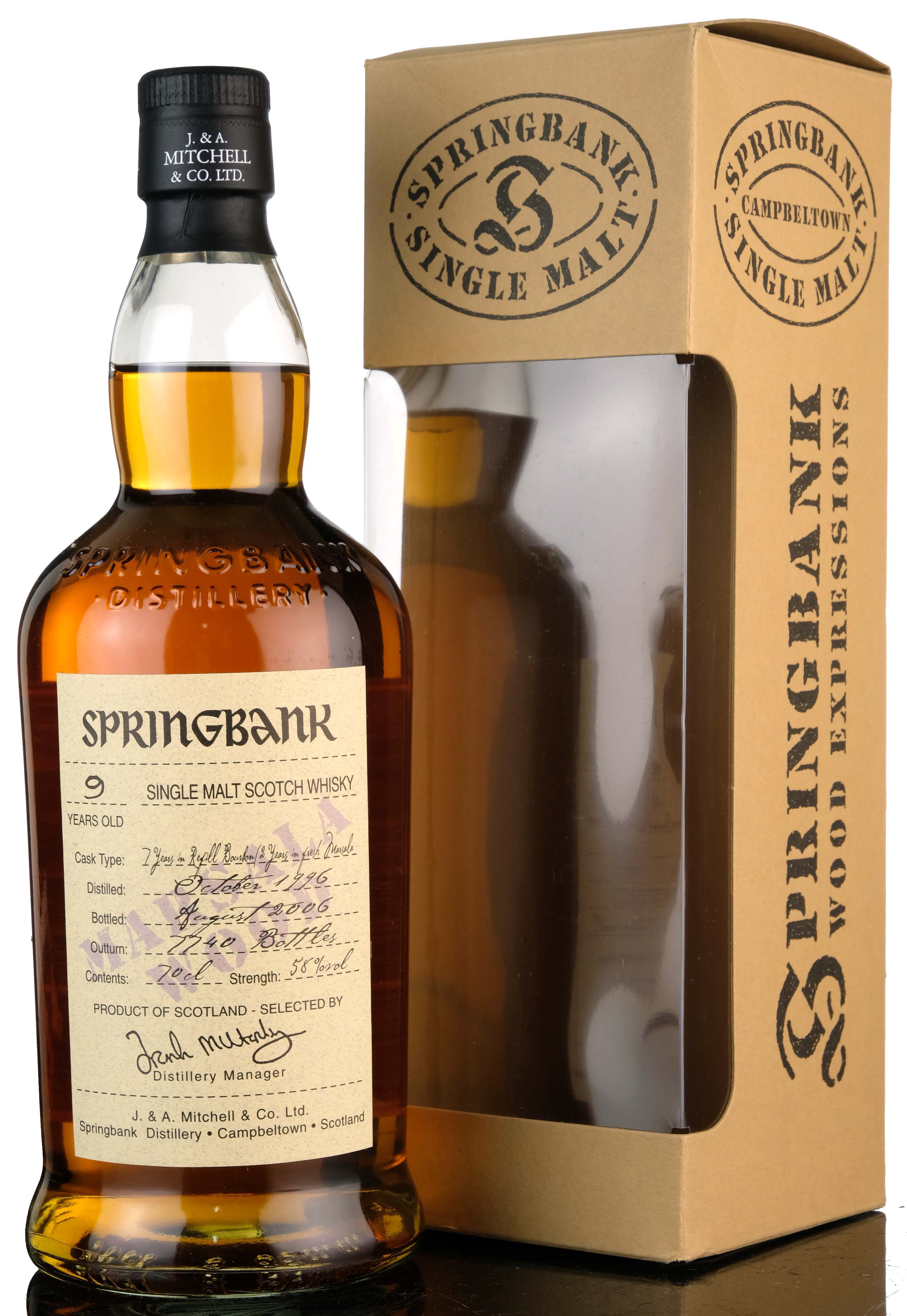 Springbank 1996-2006 - Marsala Wood