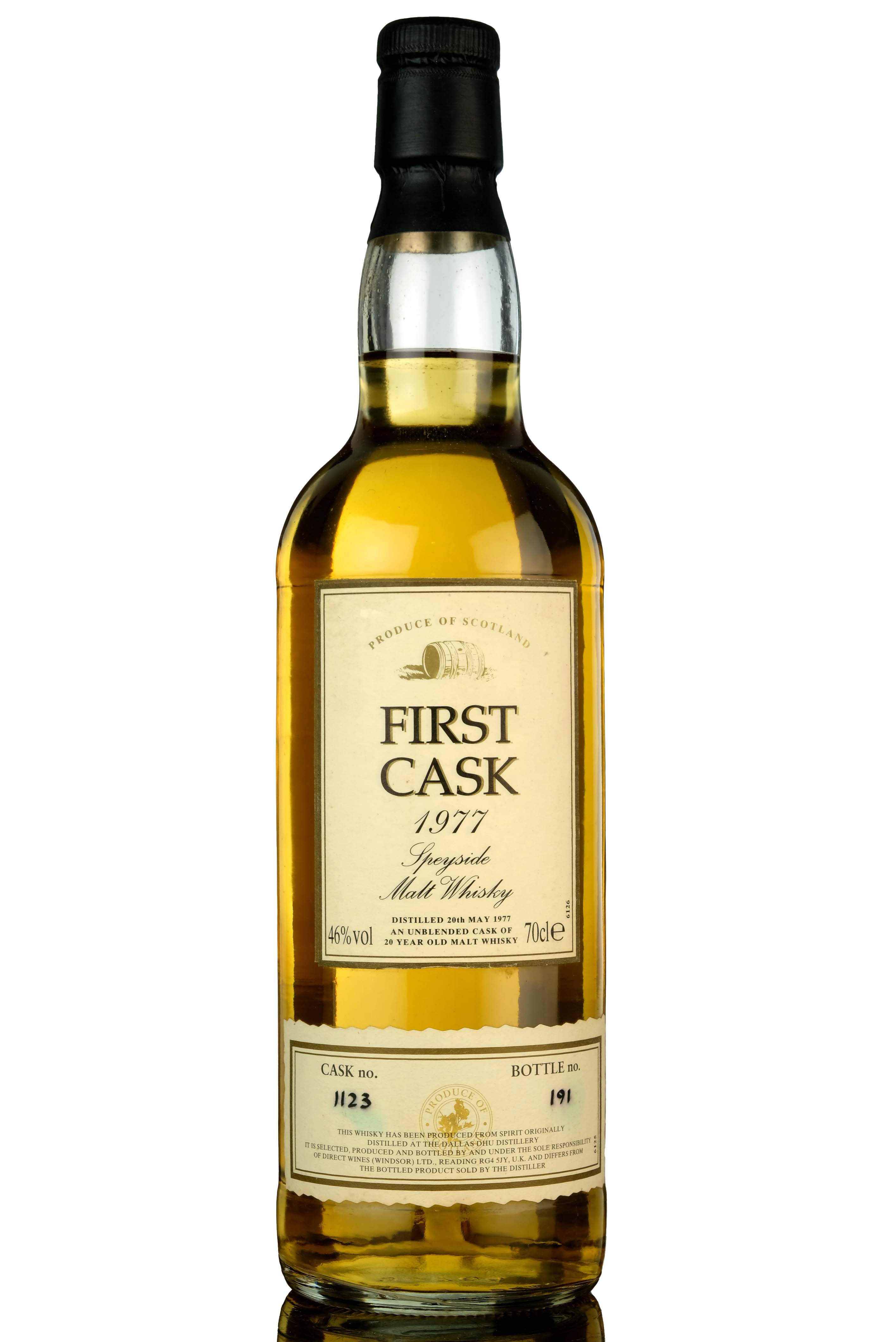 Dallas Dhu 1977 - 20 Year Old - First Cask - Single Cask 1123