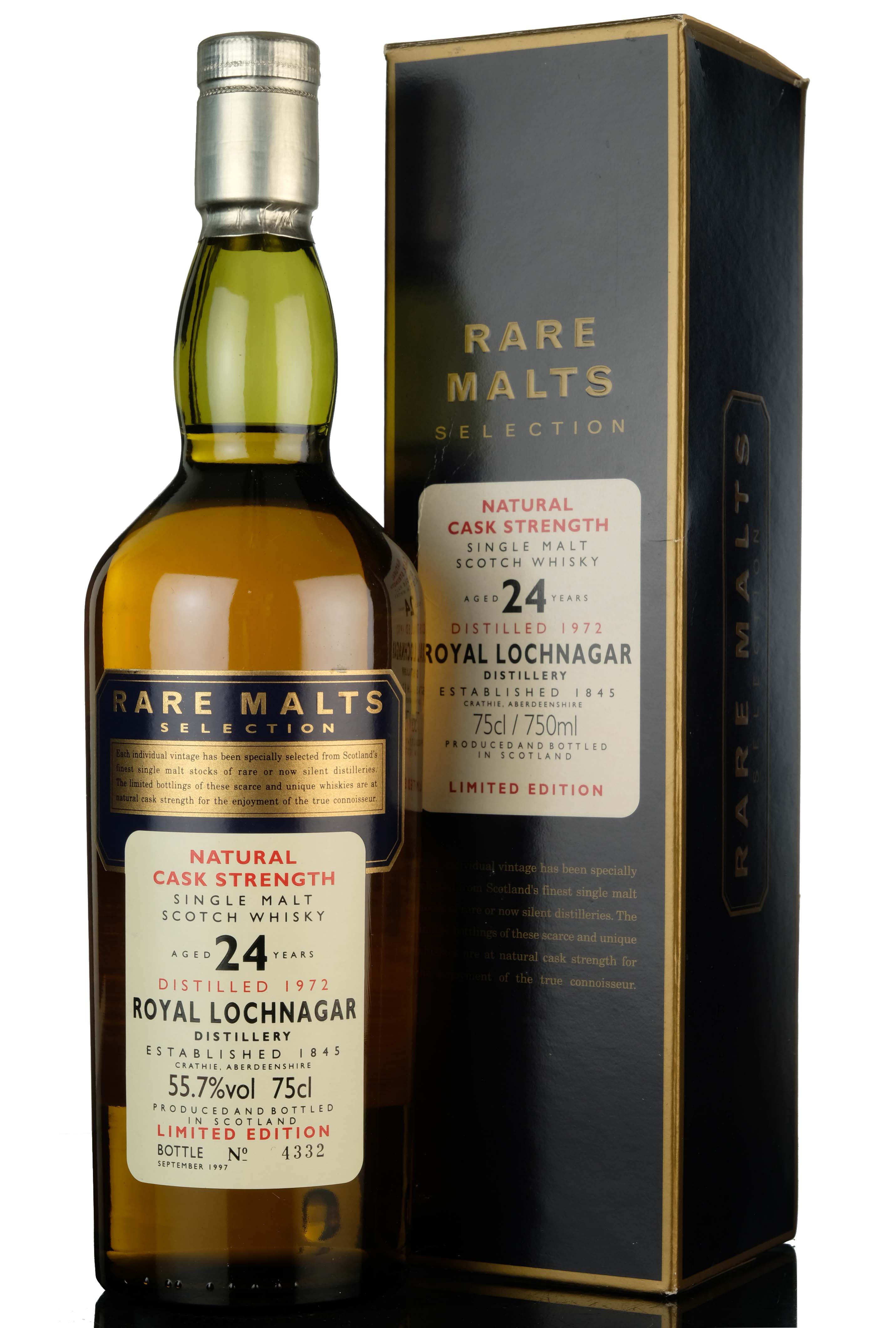 Royal Lochnagar 1972-1997 - 24 Year Old - Rare Malts 55.7%