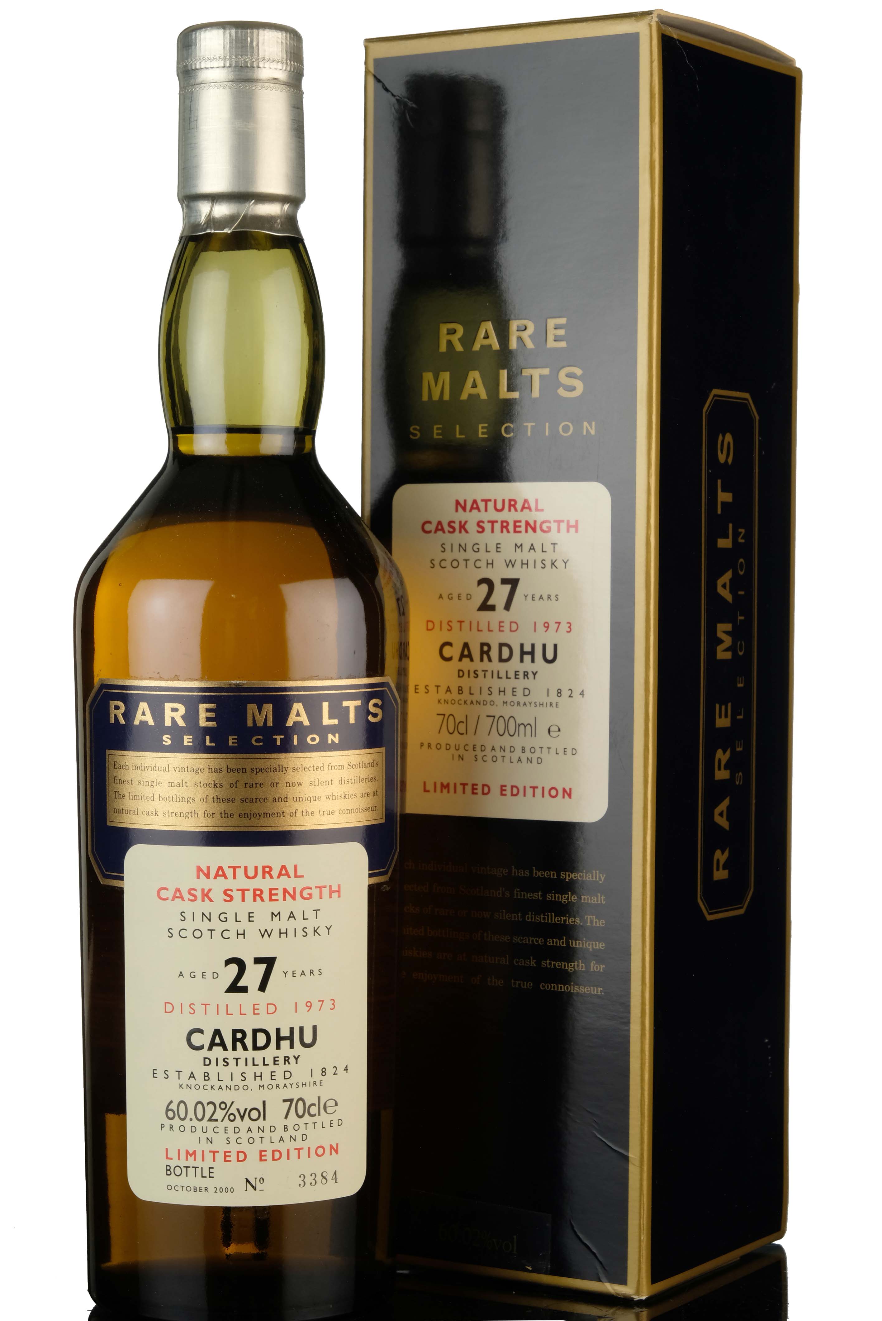 Cardhu 1973-2000 - 27 Year Old - Rare Malts 60.02%