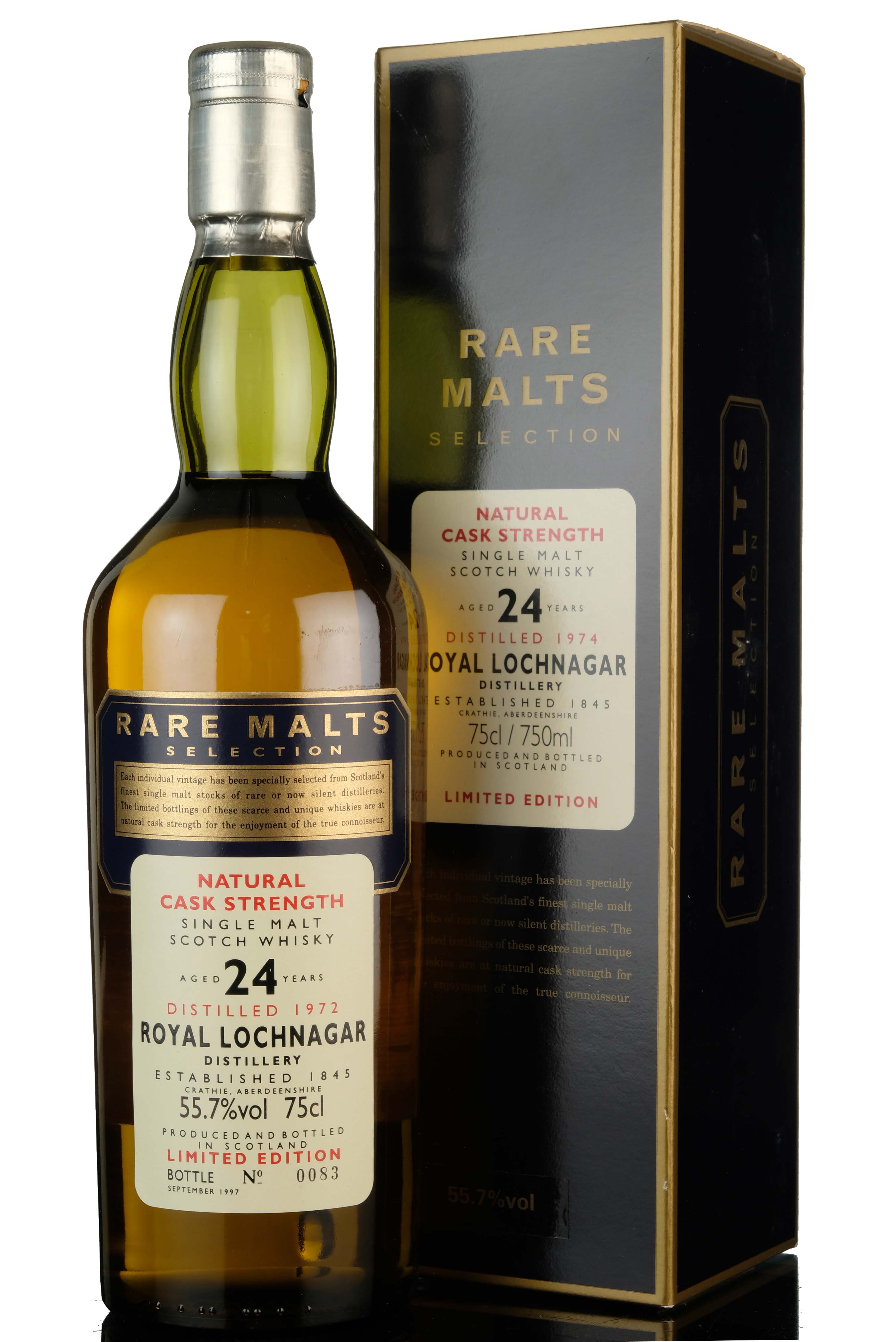 Royal Lochnagar 1972-1997 - 24 Year Old - Rare Malts 55.7%