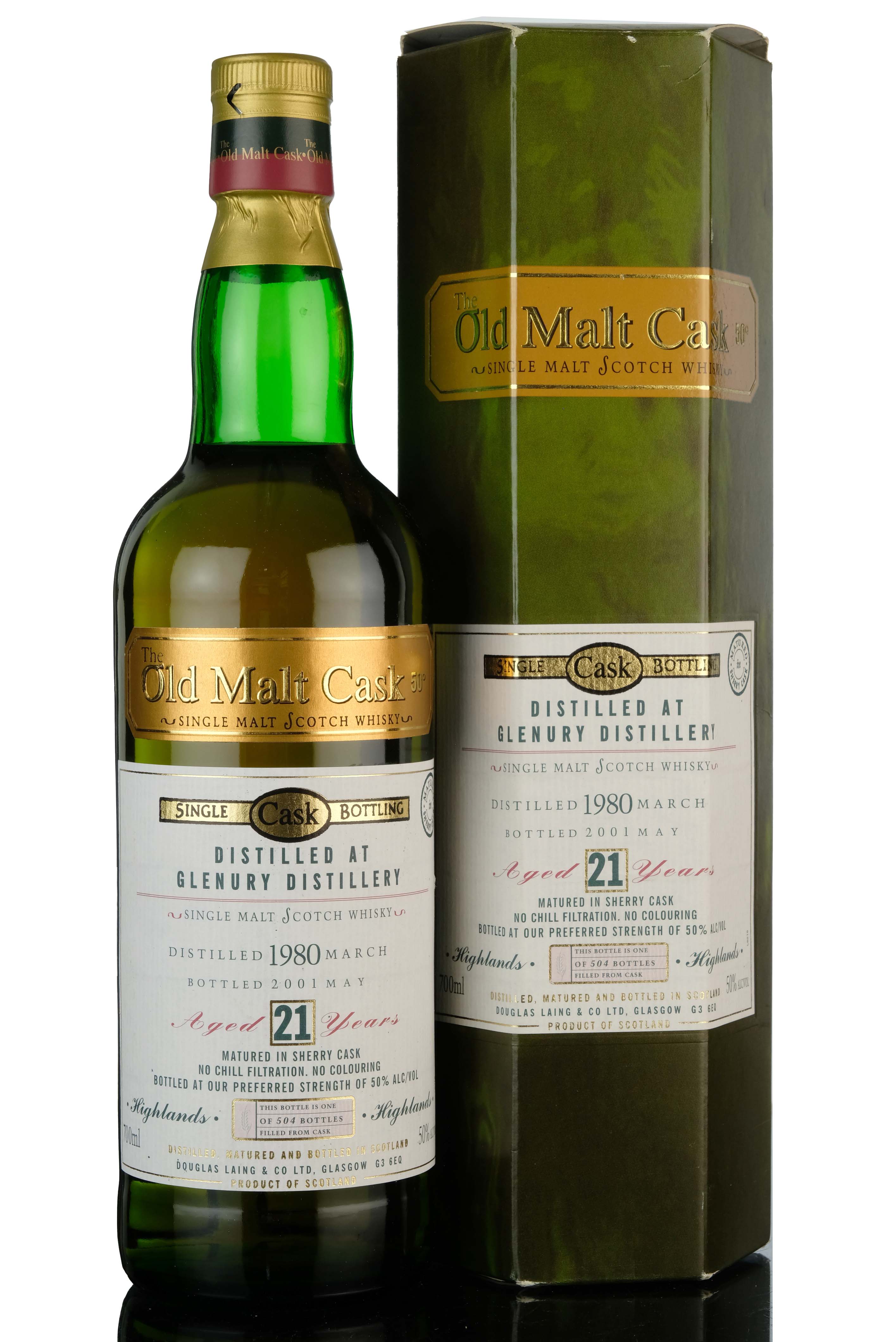 Glenury 1980-2001 - 21 Year Old - Douglas Laing - Old Malt Cask