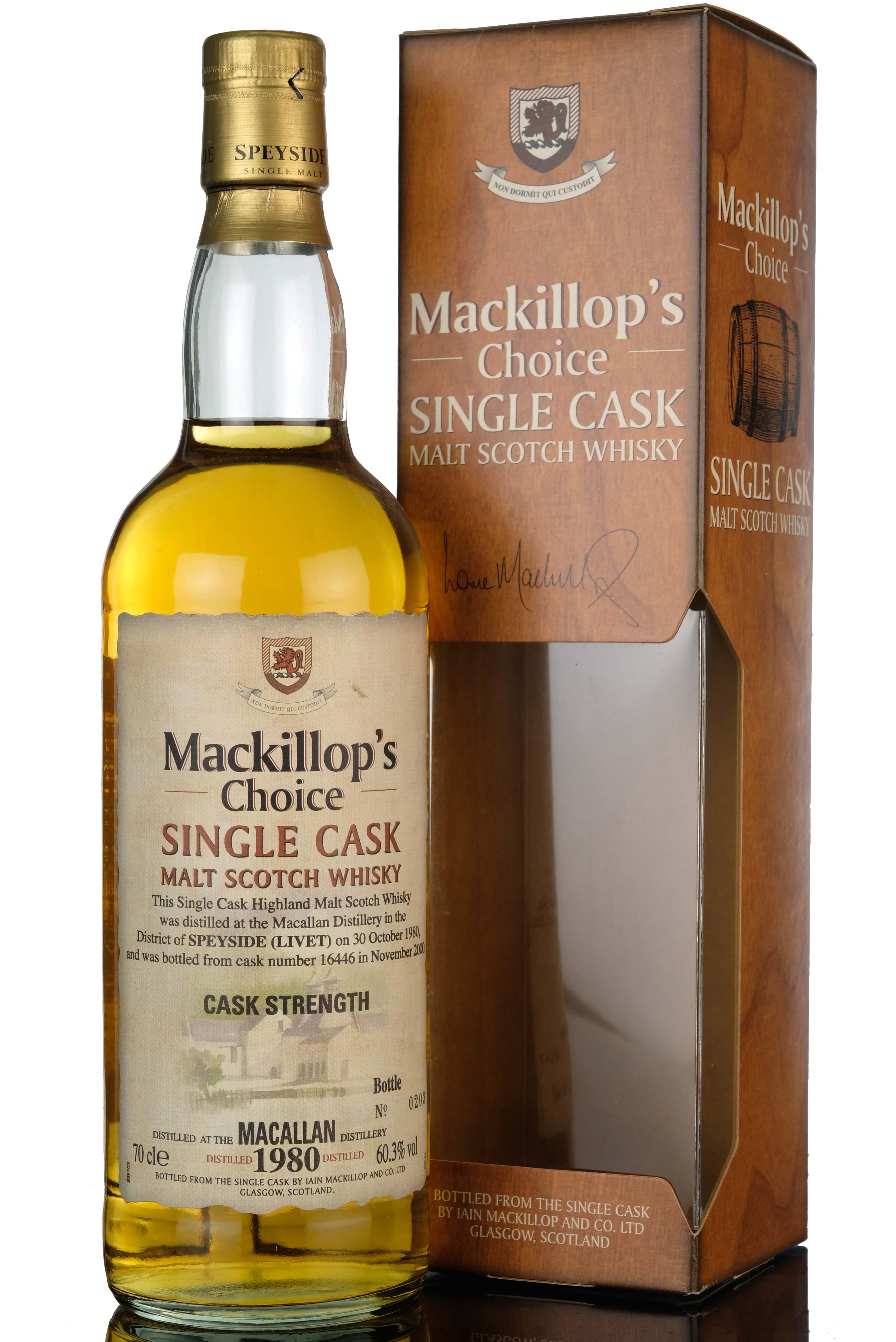 Macallan 1980-2000 - Mackillops Choice - Single Cask 16446