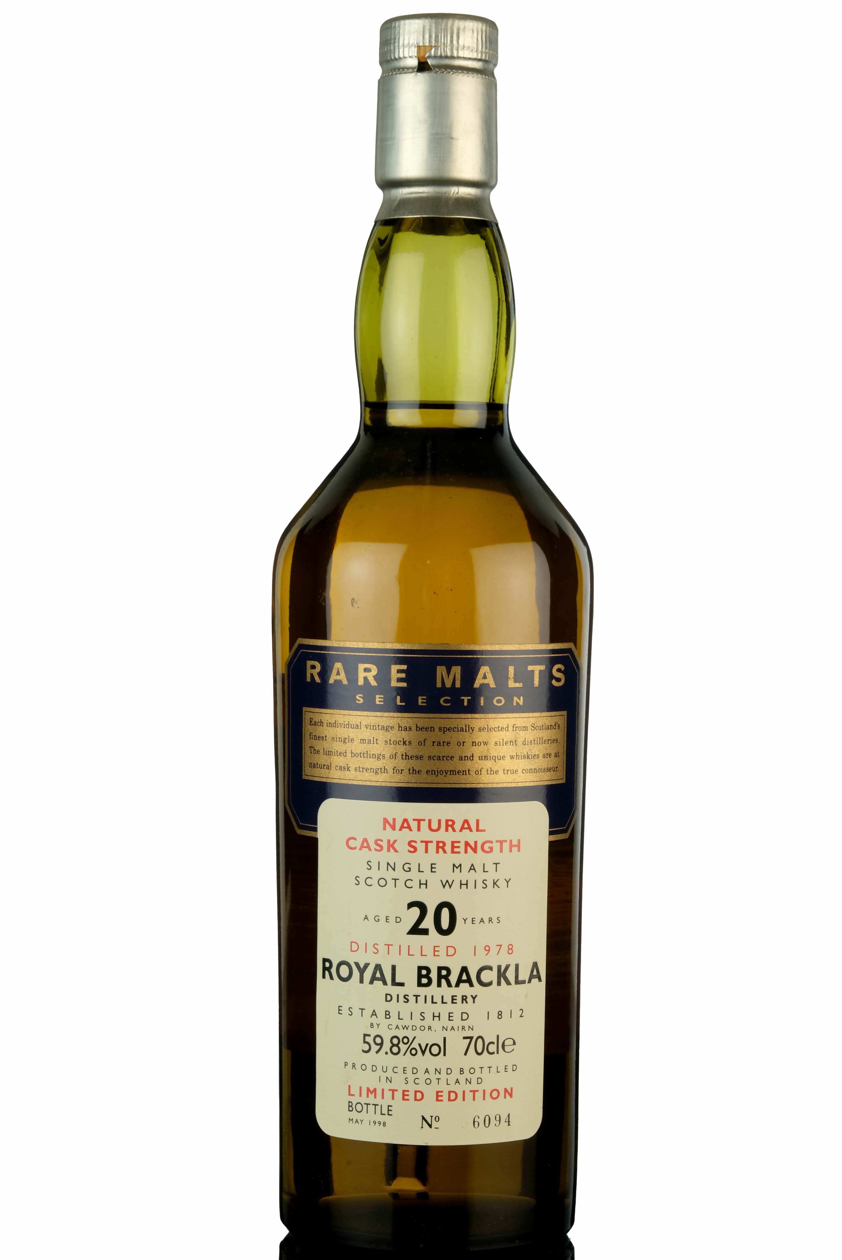 Royal Brackla 1978-1998 - 20 Year Old - Rare Malts 59.8%