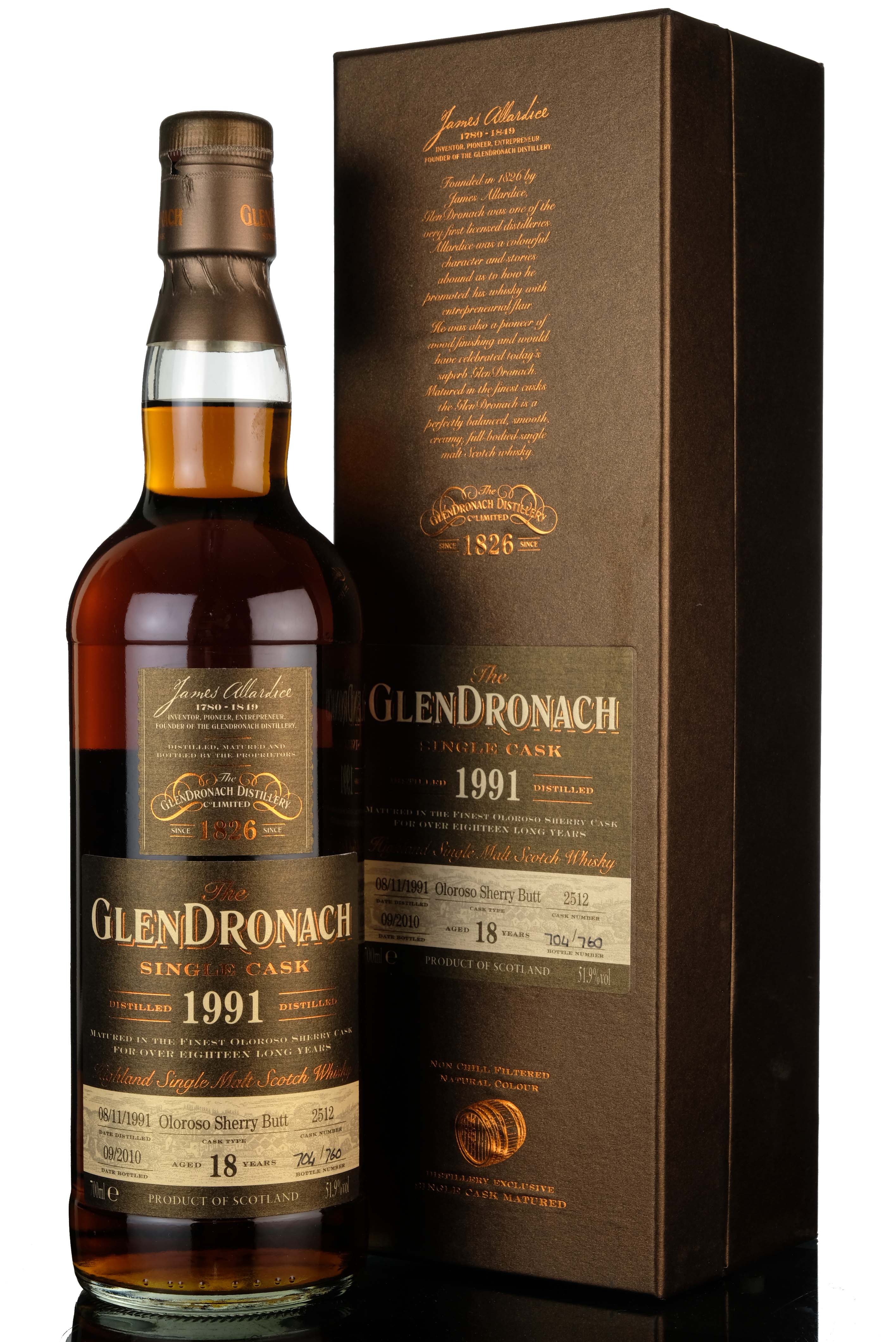 Glendronach 1991-2010 - 18 Year Old - Single Cask 2512 - Batch 3