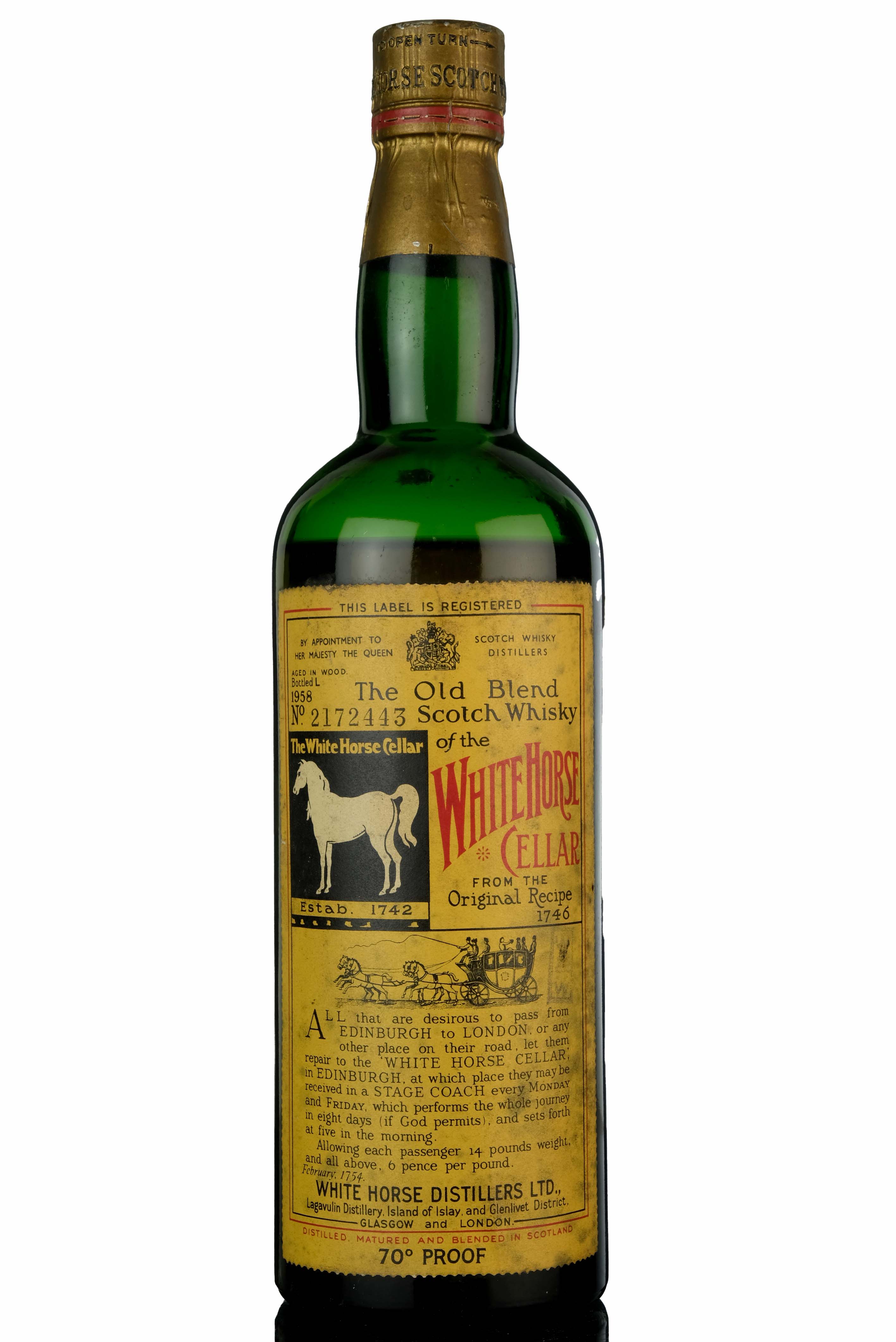 White Horse Cellar - Bottled 1958