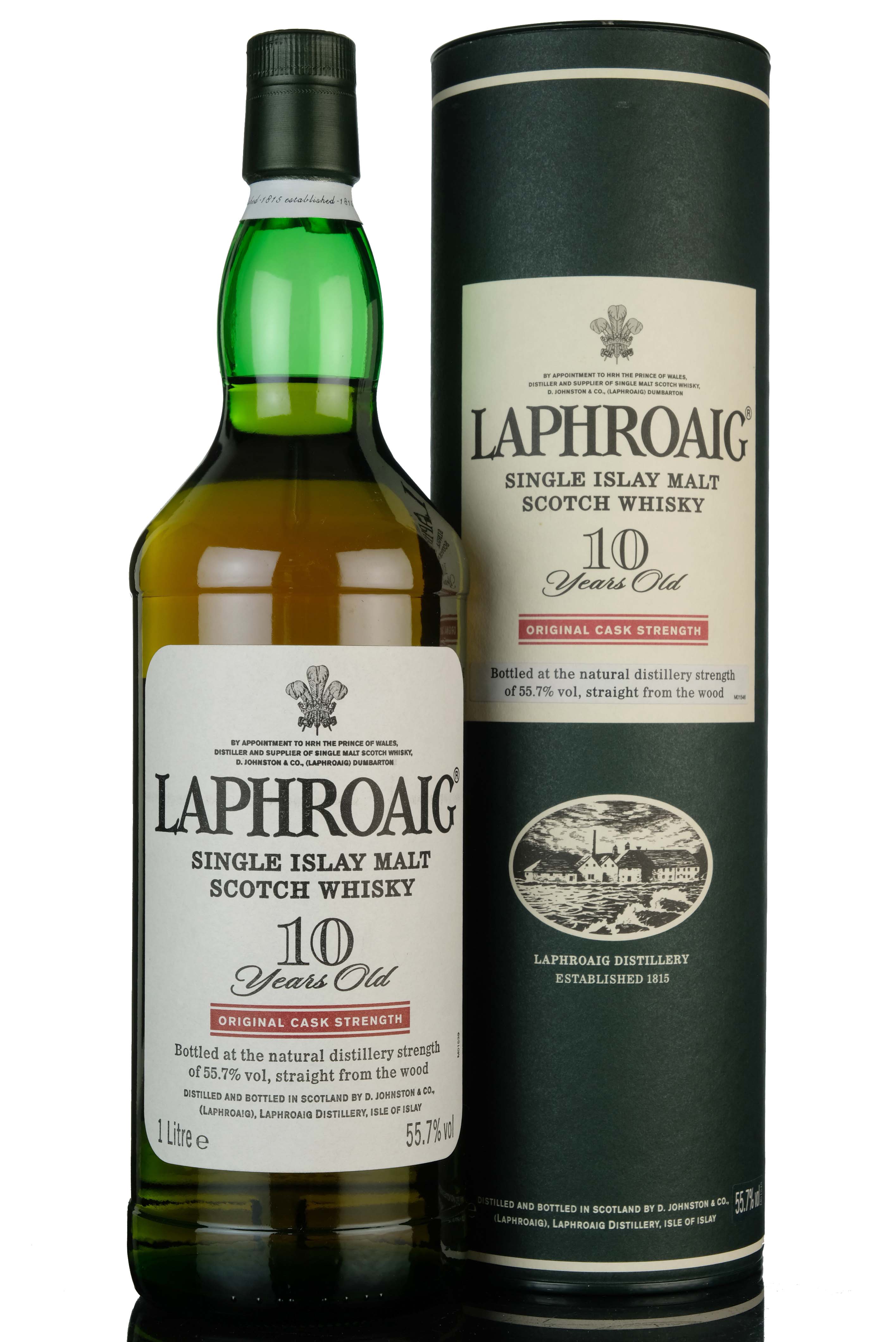 Laphroaig 10 Year Old - Original Cask Strength - 55.7% - 1 Litre