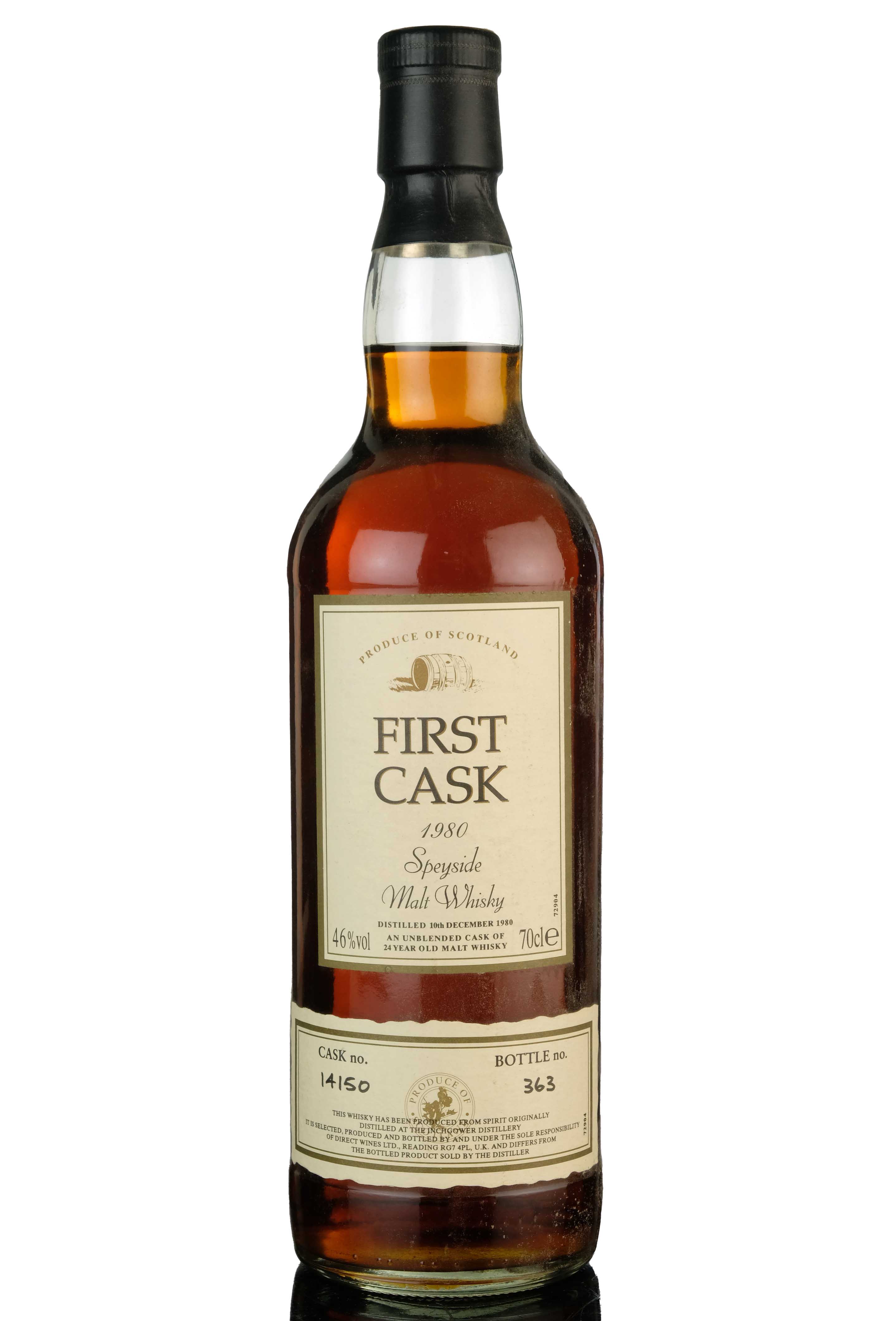 Inchgower 1980 - 24 Year Old - First Cask - Single Cask 14150