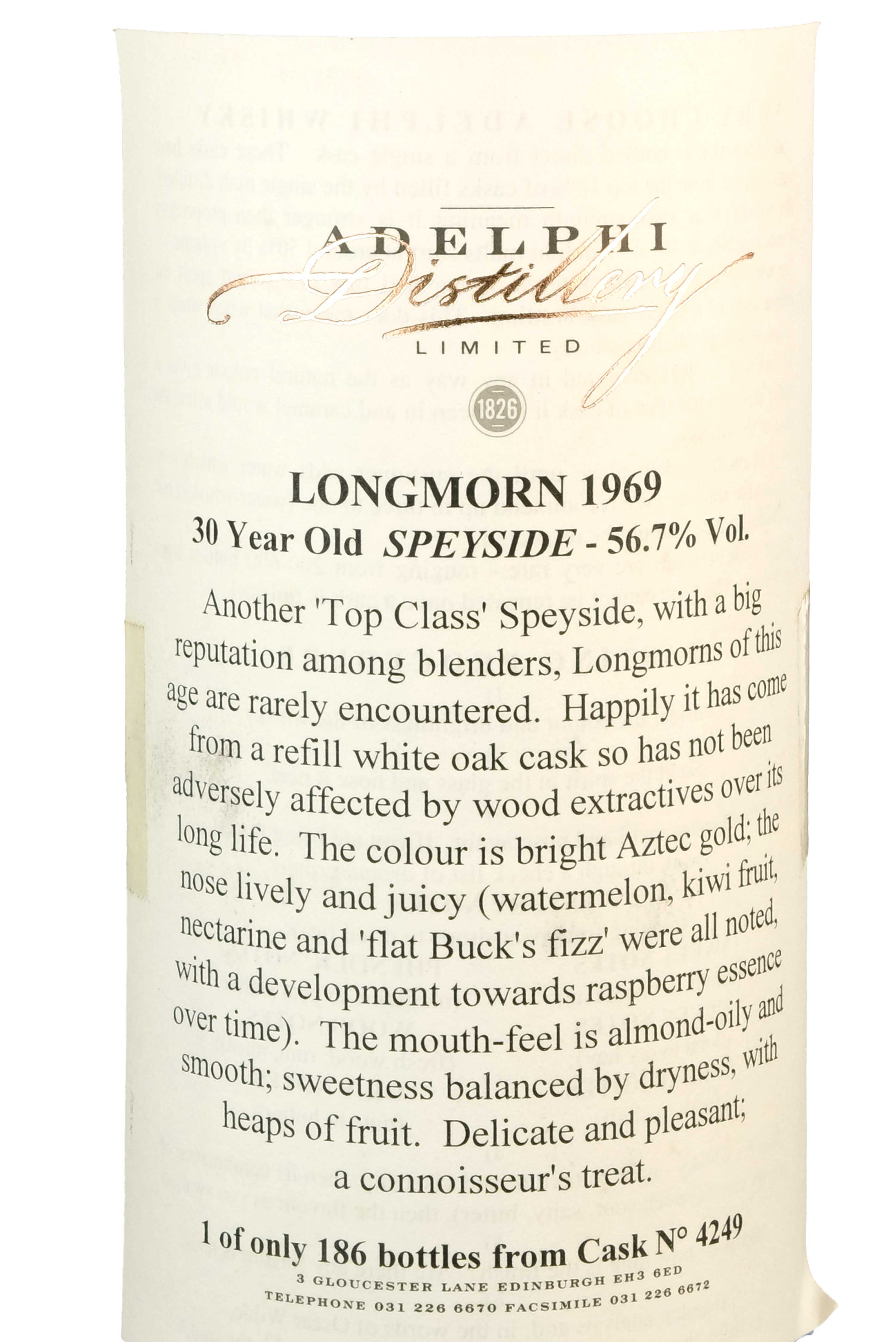 Glenrothes 1980-1998 - 18 Year Old - Adelphi - Single Cask 1459