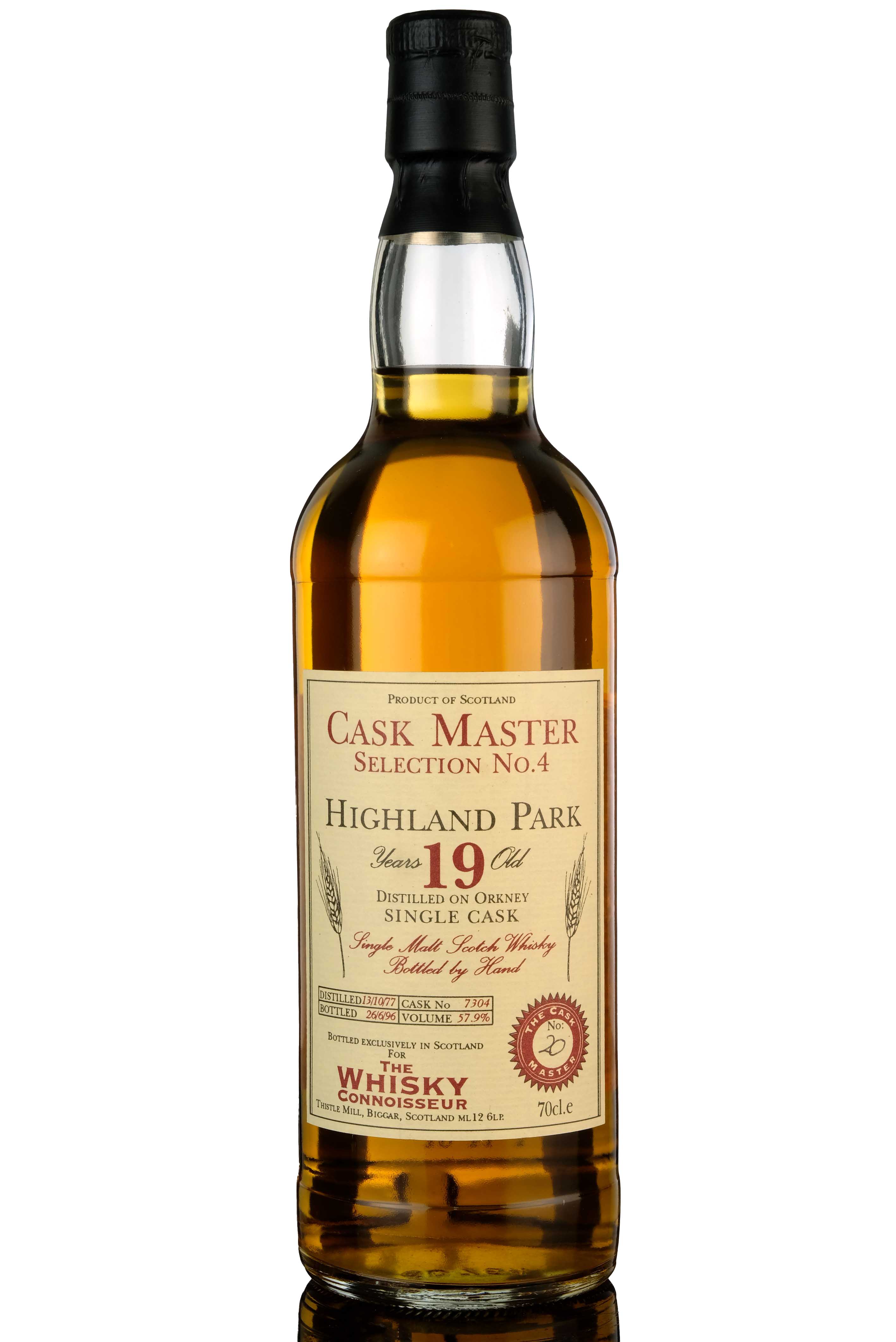 Highland Park 1977-1996 - 19 Year Old - The Whisky Connoisseur Cask Master - Single Cask 7
