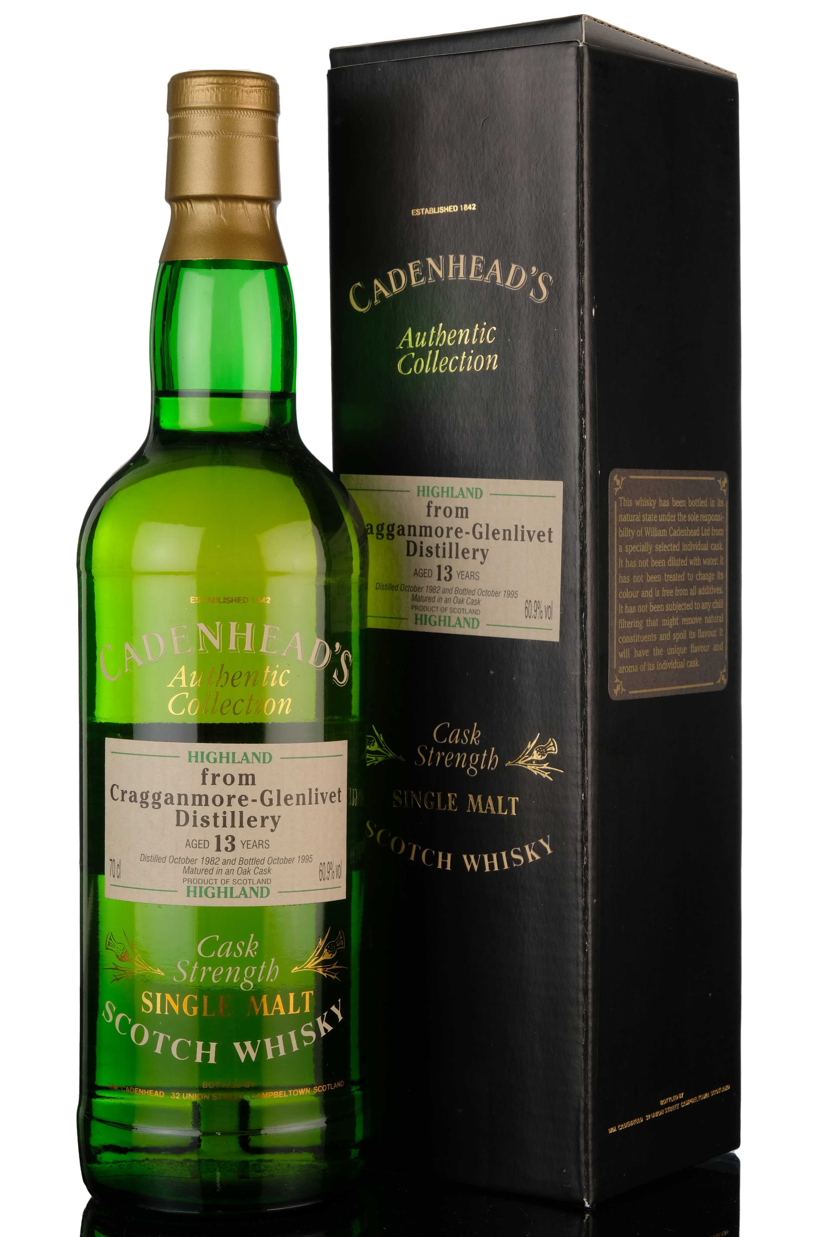 Cragganmore 1982-1995 - 13 Year Old - Cadenheads Authentic Collection