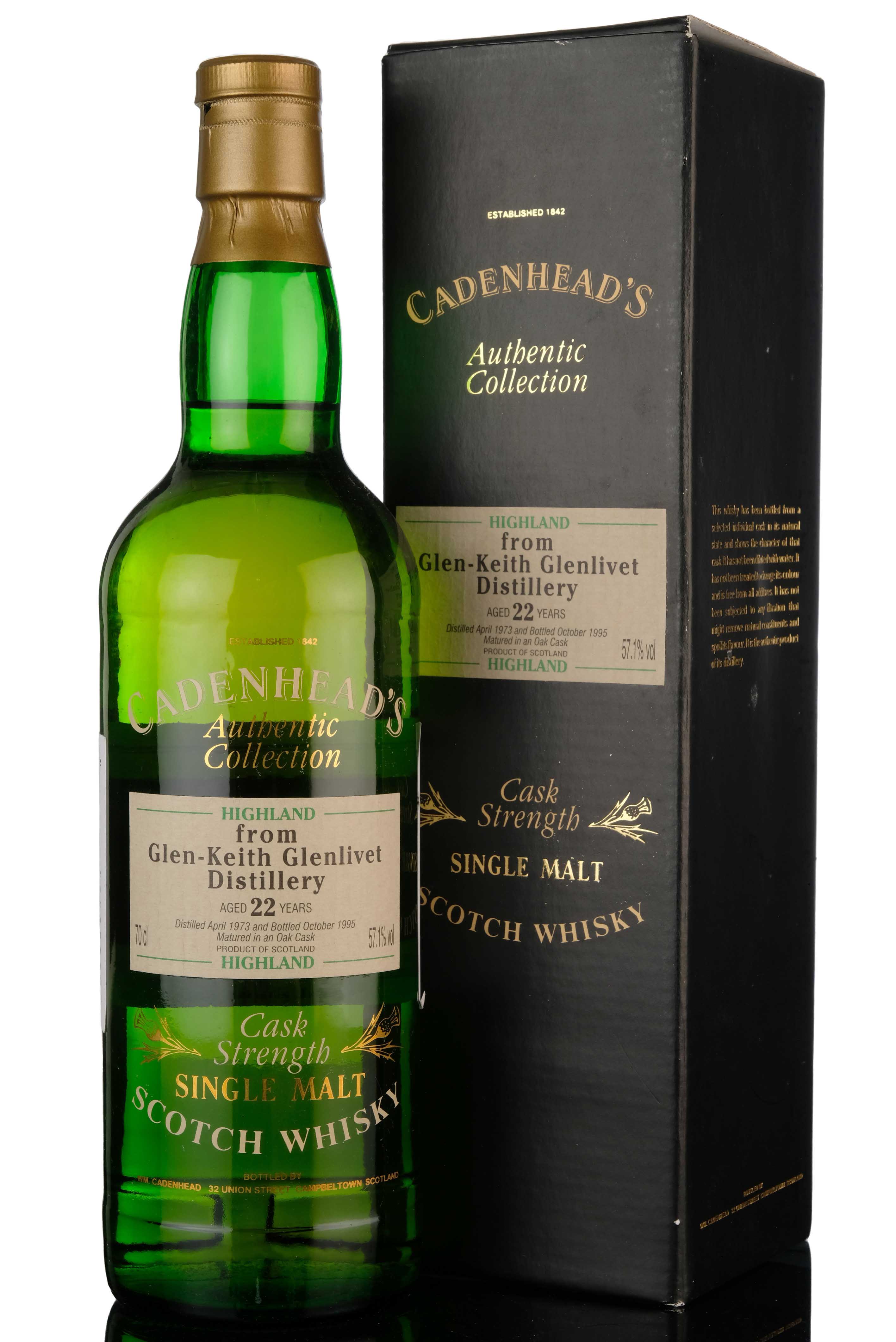 Glen Keith 1973-1995 - 22 Year Old - Cadenheads Authentic Collection