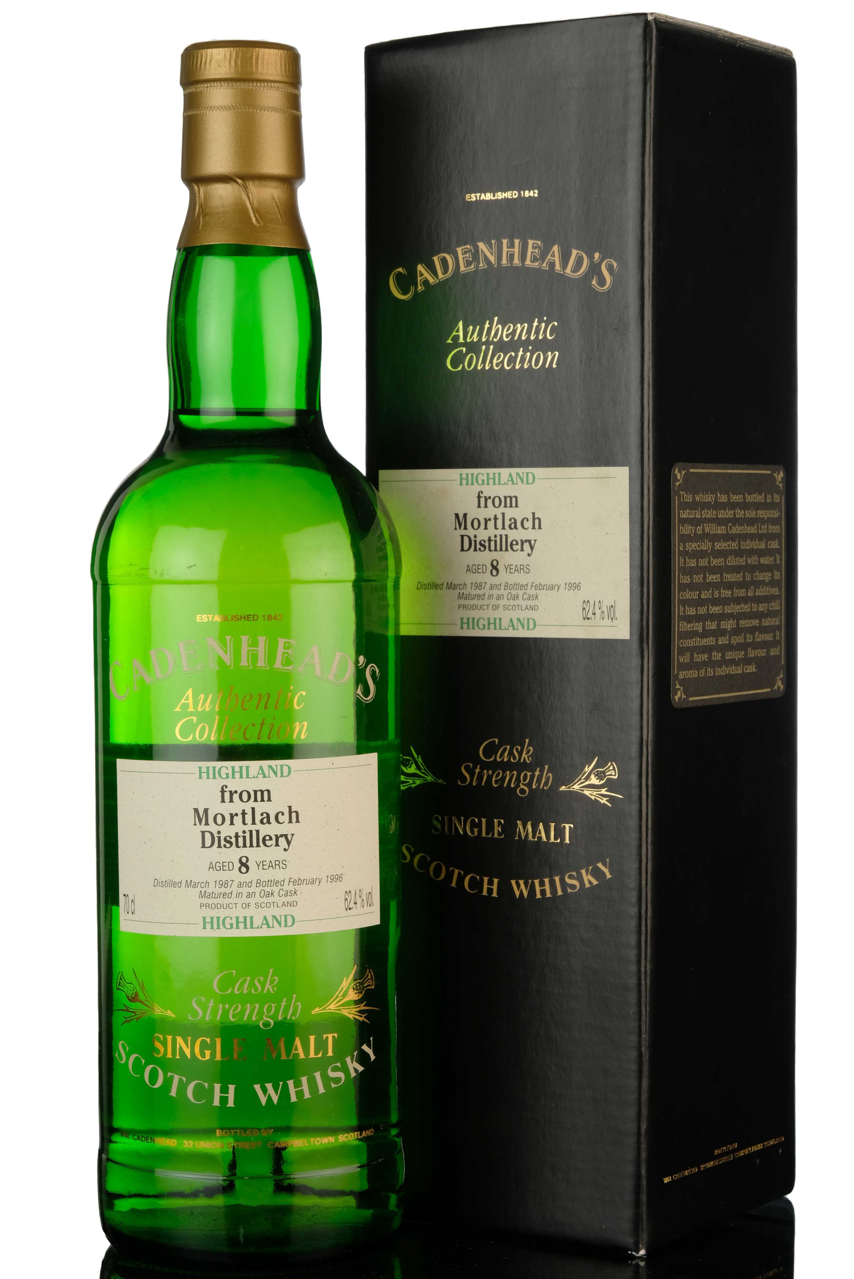 Mortlach 1978-1996 - 8 Year Old - Cadenheads Authentic Collection