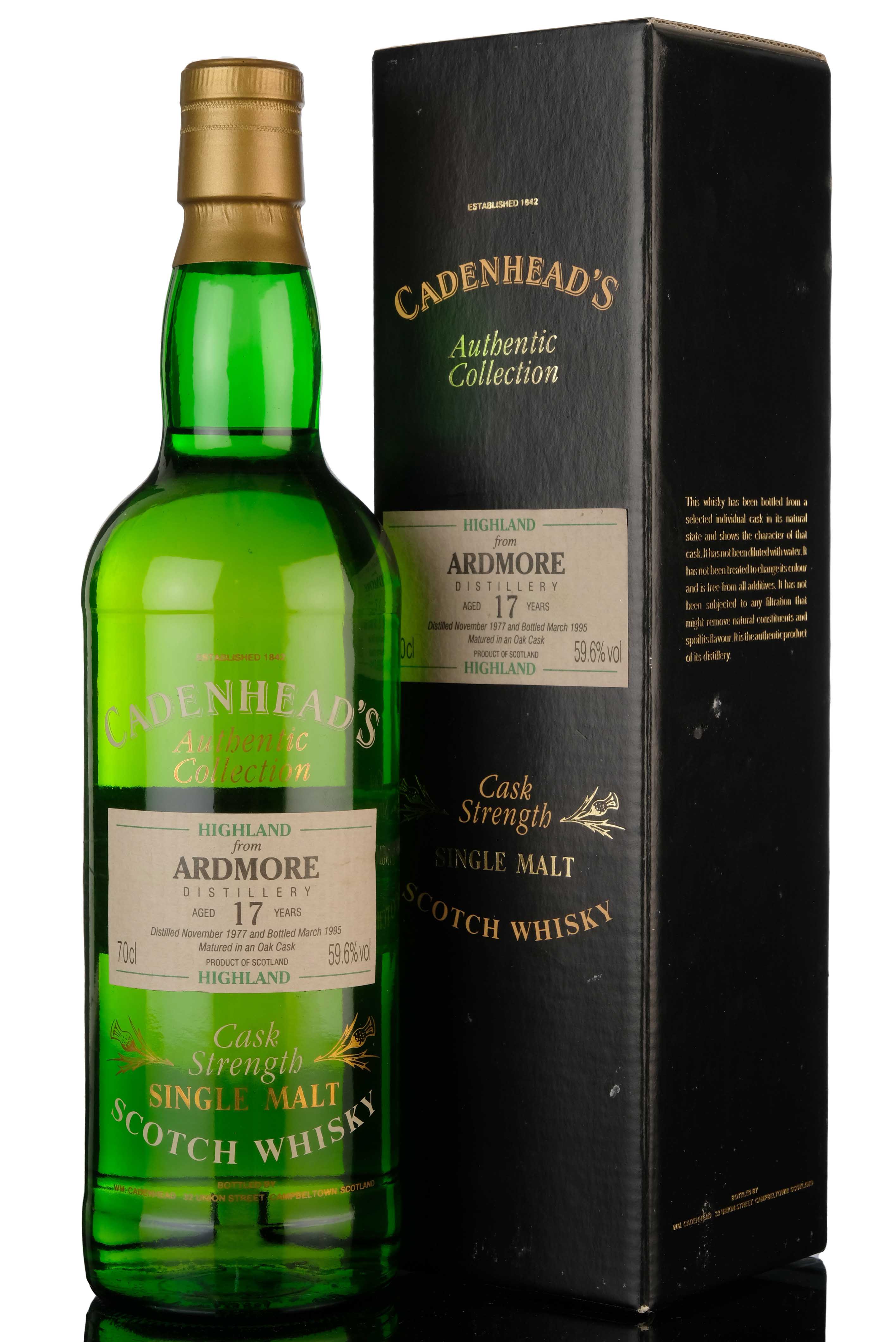 Ardmore 1977-1995 - 17 Year Old - Cadenhead Authentic Collection