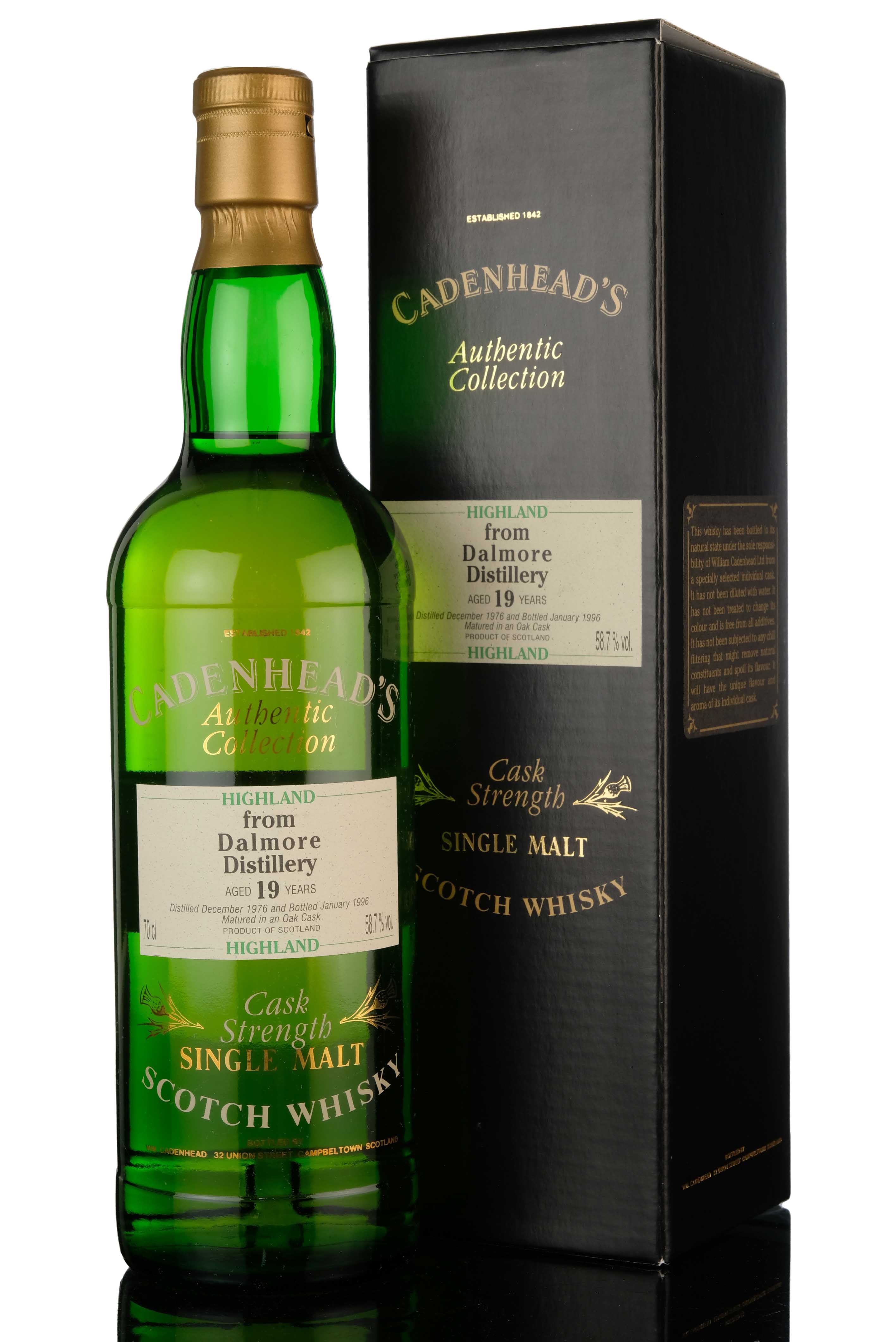Dalmore 1976-1996 - 19 Year Old - Cadenheads Authentic Collection